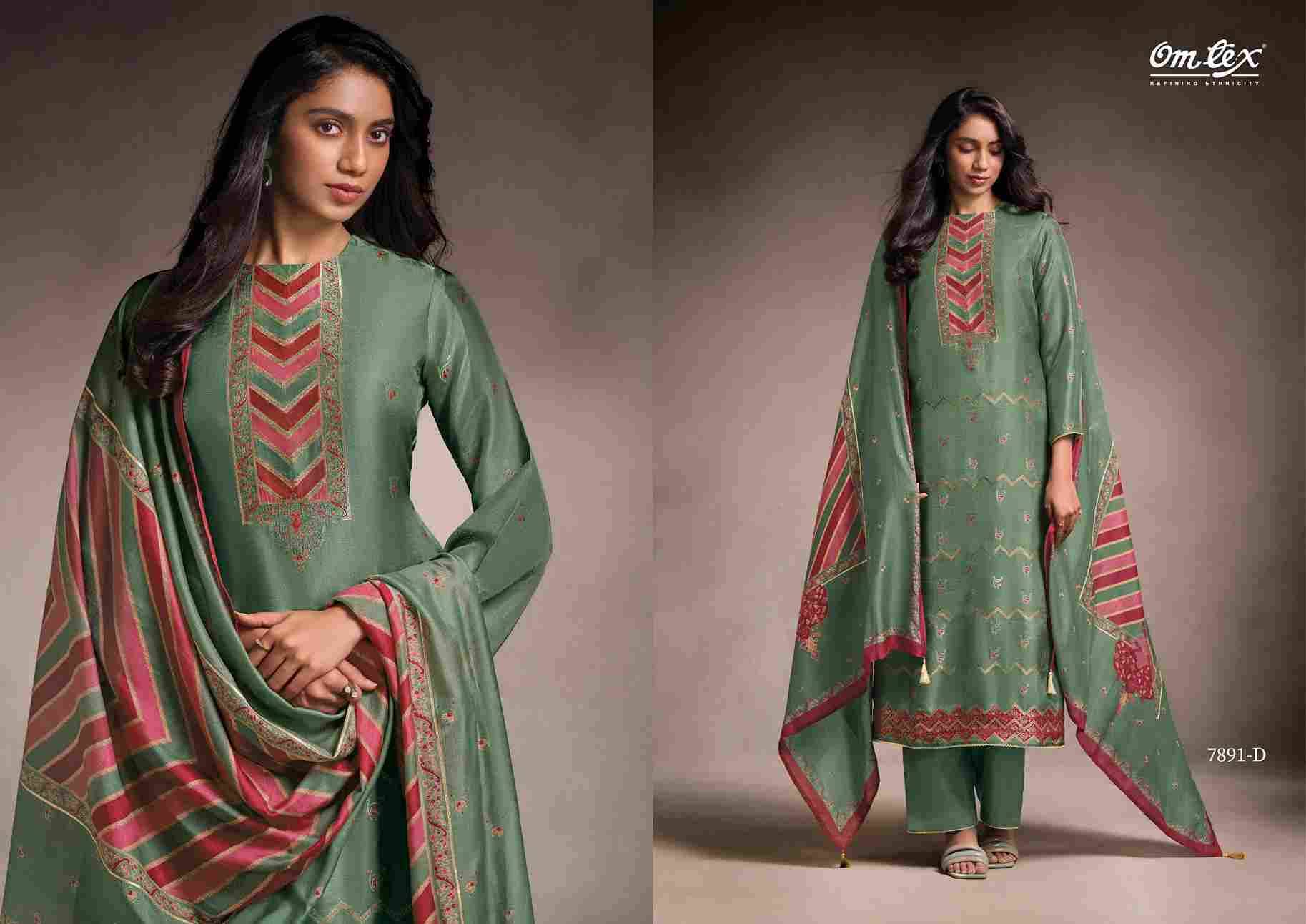 Lavya By Om Tex 7891-A To 7891-D Series Beautiful Festive Suits Colorful Stylish Fancy Casual Wear & Ethnic Wear Silk Dresses At Wholesale Price