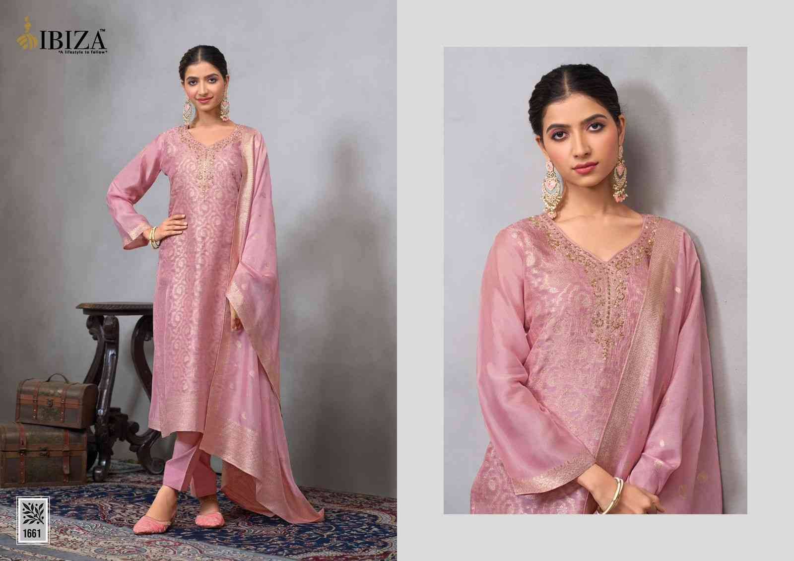 Narah By Ibiza 1661 To 1664 Series Designer Festive Suits Beautiful Fancy Stylish Colorful Party Wear & Occasional Wear Pure Silk Jacquard Dresses At Wholesale Price