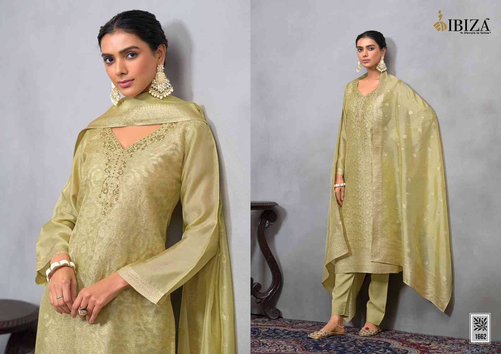 Narah By Ibiza 1661 To 1664 Series Designer Festive Suits Beautiful Fancy Stylish Colorful Party Wear & Occasional Wear Pure Silk Jacquard Dresses At Wholesale Price