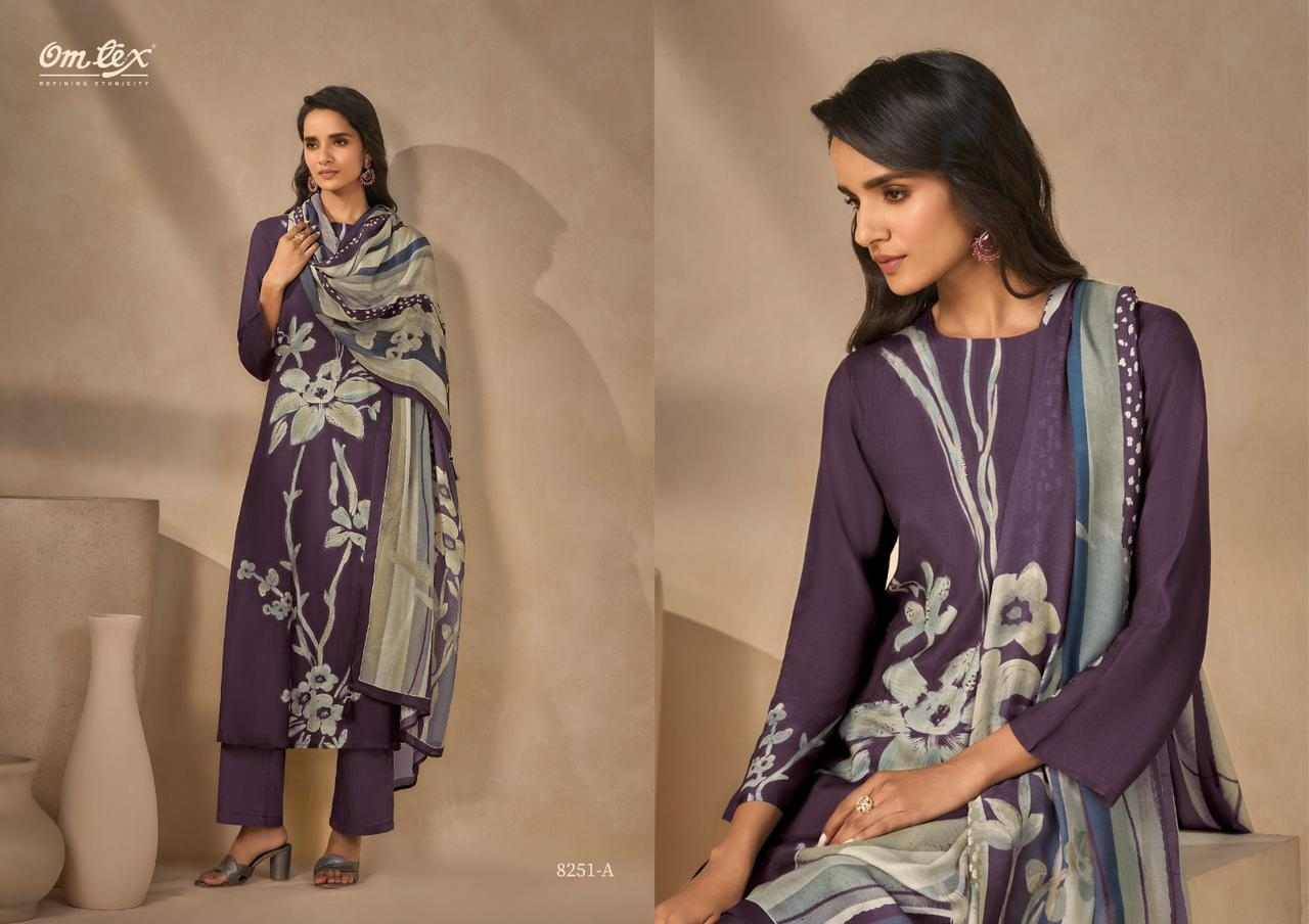 Ruhaya By Om Tex 8251-A To 8251-D Series Beautiful Festive Suits Colorful Stylish Fancy Casual Wear & Ethnic Wear Silk Dresses At Wholesale Price