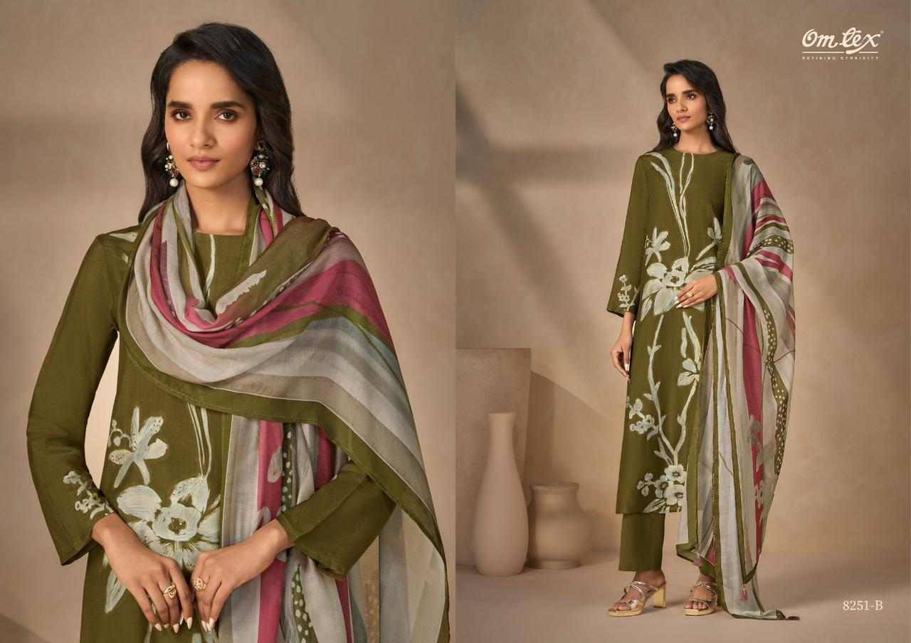 Ruhaya By Om Tex 8251-A To 8251-D Series Beautiful Festive Suits Colorful Stylish Fancy Casual Wear & Ethnic Wear Silk Dresses At Wholesale Price