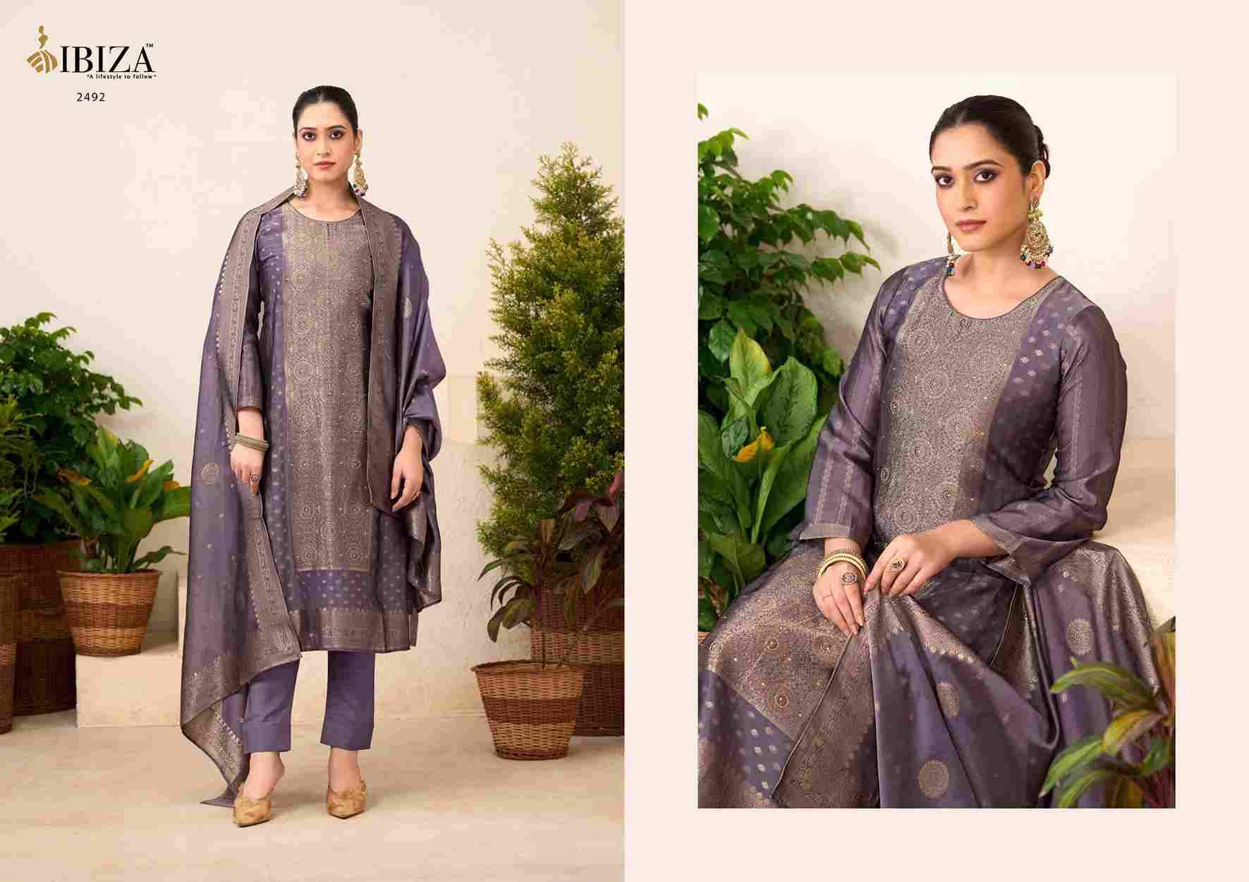 Samia Vol-2 By Ibiza 2491 To 2494 Series Designer Festive Suits Beautiful Fancy Stylish Colorful Party Wear & Occasional Wear Pure Bangalori Silk Jacquard Dresses At Wholesale Price