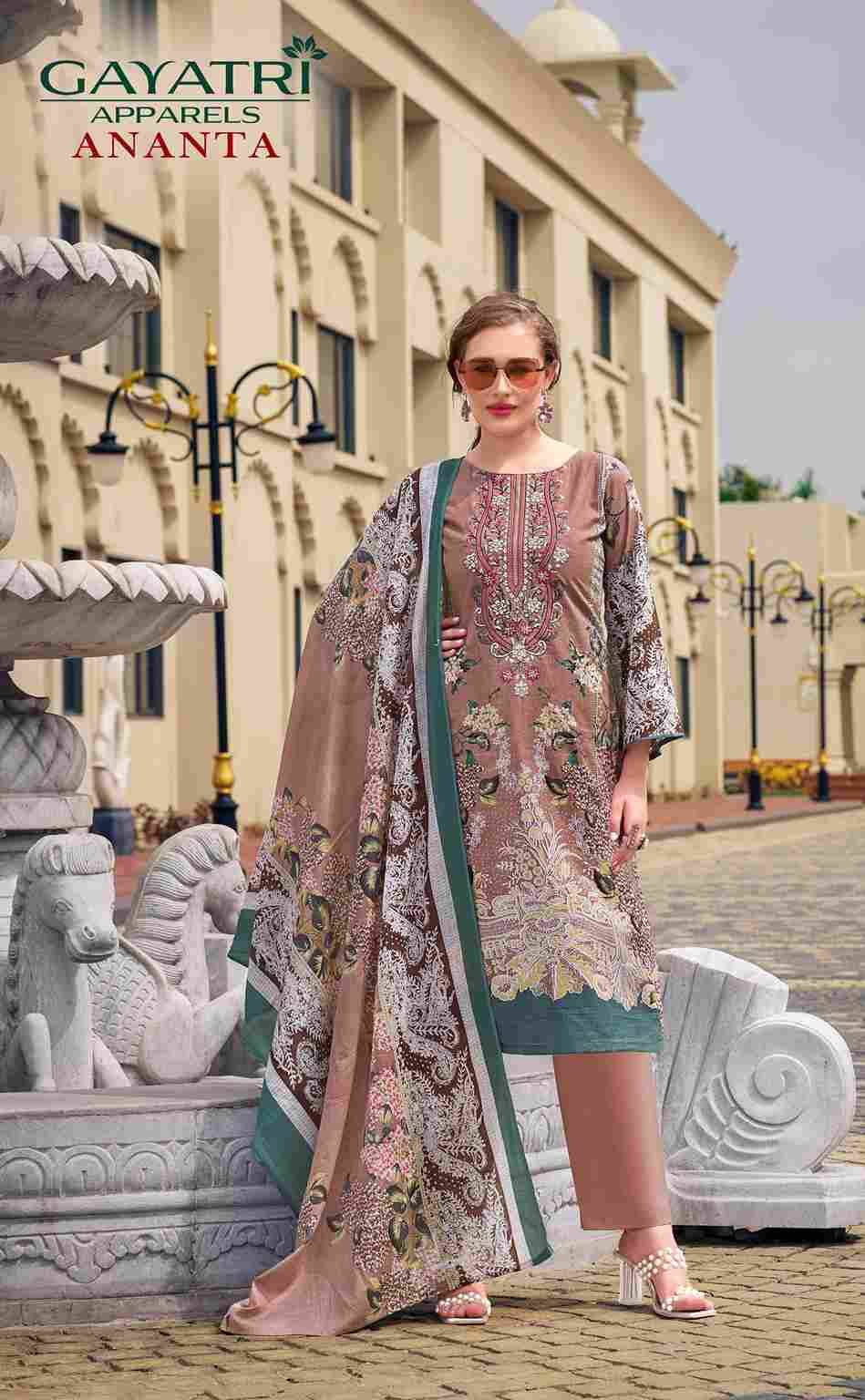 Ananta Vol-1 By Gayatri 1001 To 1008 Series Designer Stylish Fancy Colorful Beautiful Party Wear & Ethnic Wear Collection Cambric Cotton Dresses At Wholesale Price