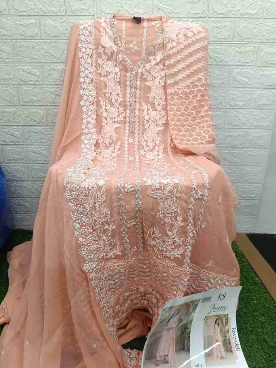 Original Pakistani Zaura By Tawakkal Fab 1471 To 1475 Series Beautiful Pakistani Suits Colorful Stylish Fancy Casual Wear & Ethnic Wear Chiffon Dresses At Wholesale Price