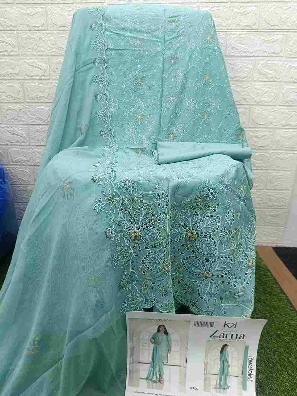 Original Pakistani Zarna Vol-3 By Tawakkal Fab 1731 To 1741 Series Beautiful Pakistani Suits Colorful Stylish Fancy Casual Wear & Ethnic Wear Lawn Dresses At Wholesale Price