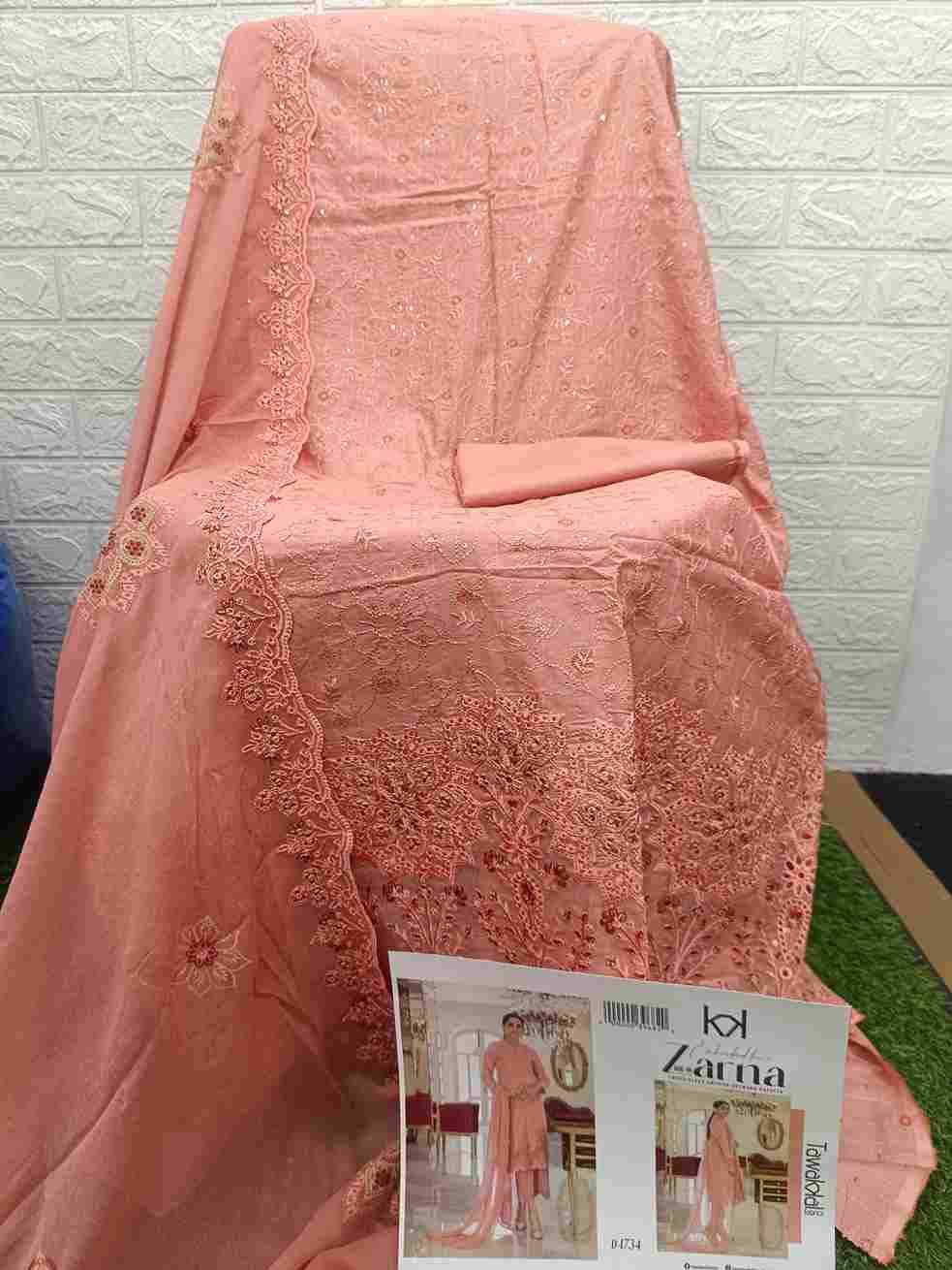 Original Pakistani Zarna Vol-3 By Tawakkal Fab 1731 To 1741 Series Beautiful Pakistani Suits Colorful Stylish Fancy Casual Wear & Ethnic Wear Lawn Dresses At Wholesale Price