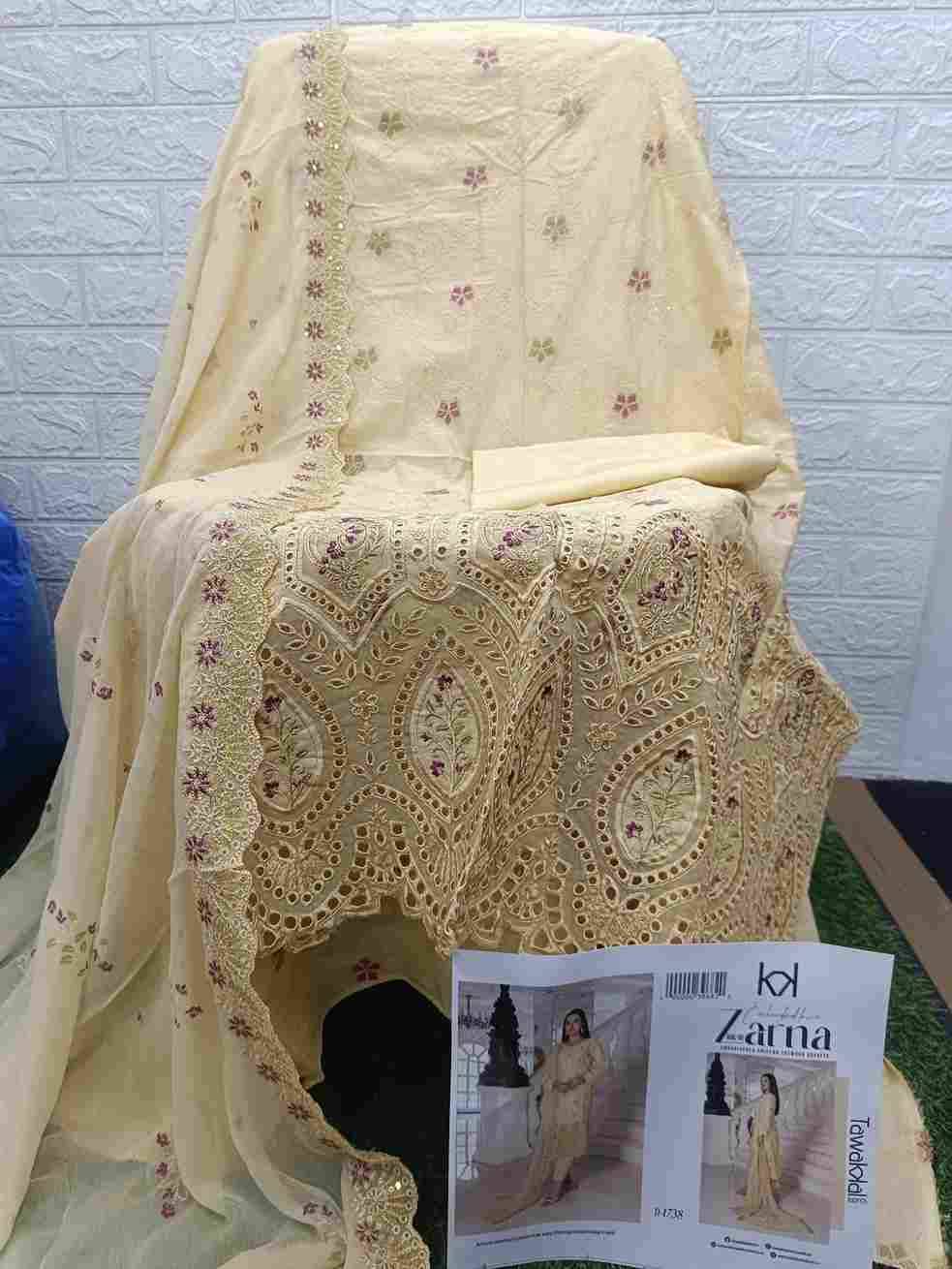 Original Pakistani Zarna Vol-3 By Tawakkal Fab 1731 To 1741 Series Beautiful Pakistani Suits Colorful Stylish Fancy Casual Wear & Ethnic Wear Lawn Dresses At Wholesale Price