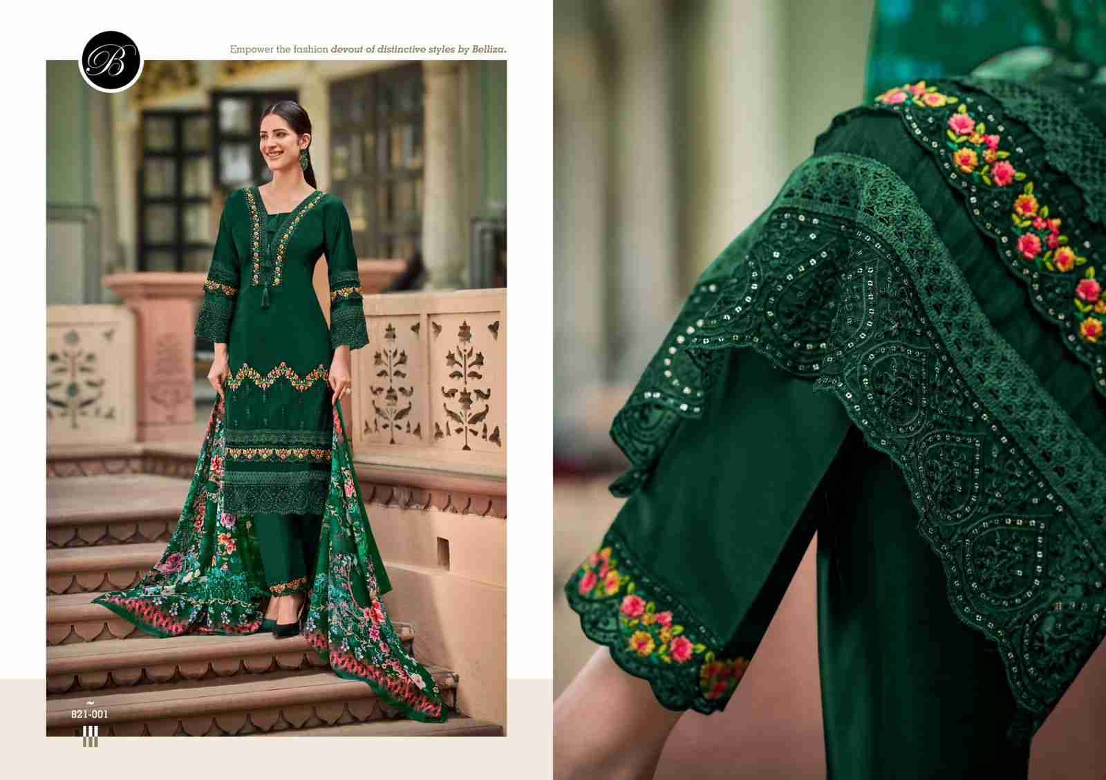 Hazel By Belliza 821-001 To 821-006 Series Beautiful Festive Suits Stylish Fancy Colorful Casual Wear & Ethnic Wear Pure Roman Silk Dresses At Wholesale Price