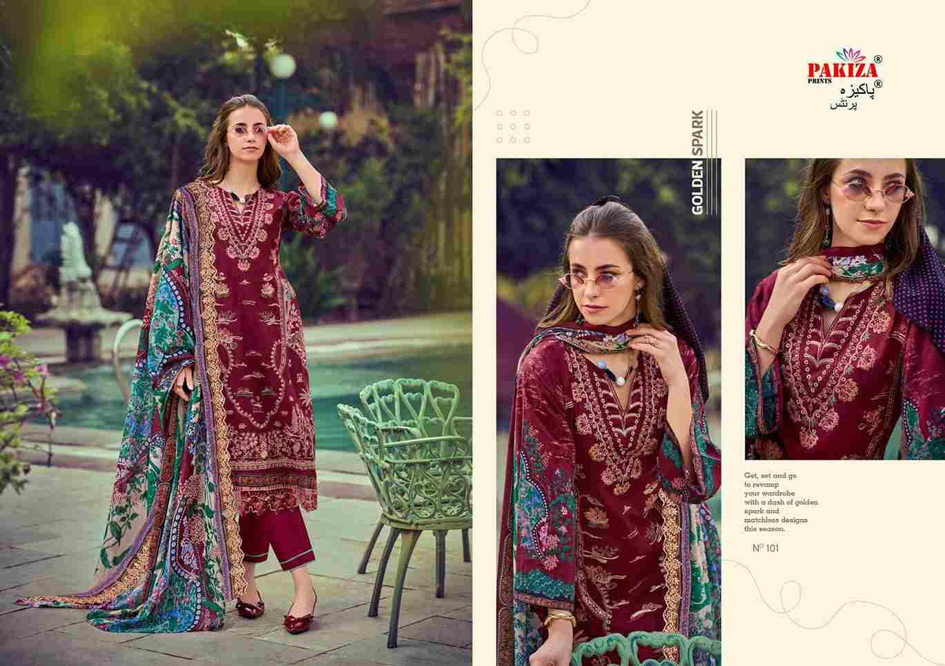 Ziaaz Vol-1 By Pakiza Prints 101 To 110 Series Beautiful Festive Suits Stylish Fancy Colorful Party Wear & Occasional Wear Lawn Cotton Print Dresses At Wholesale Price