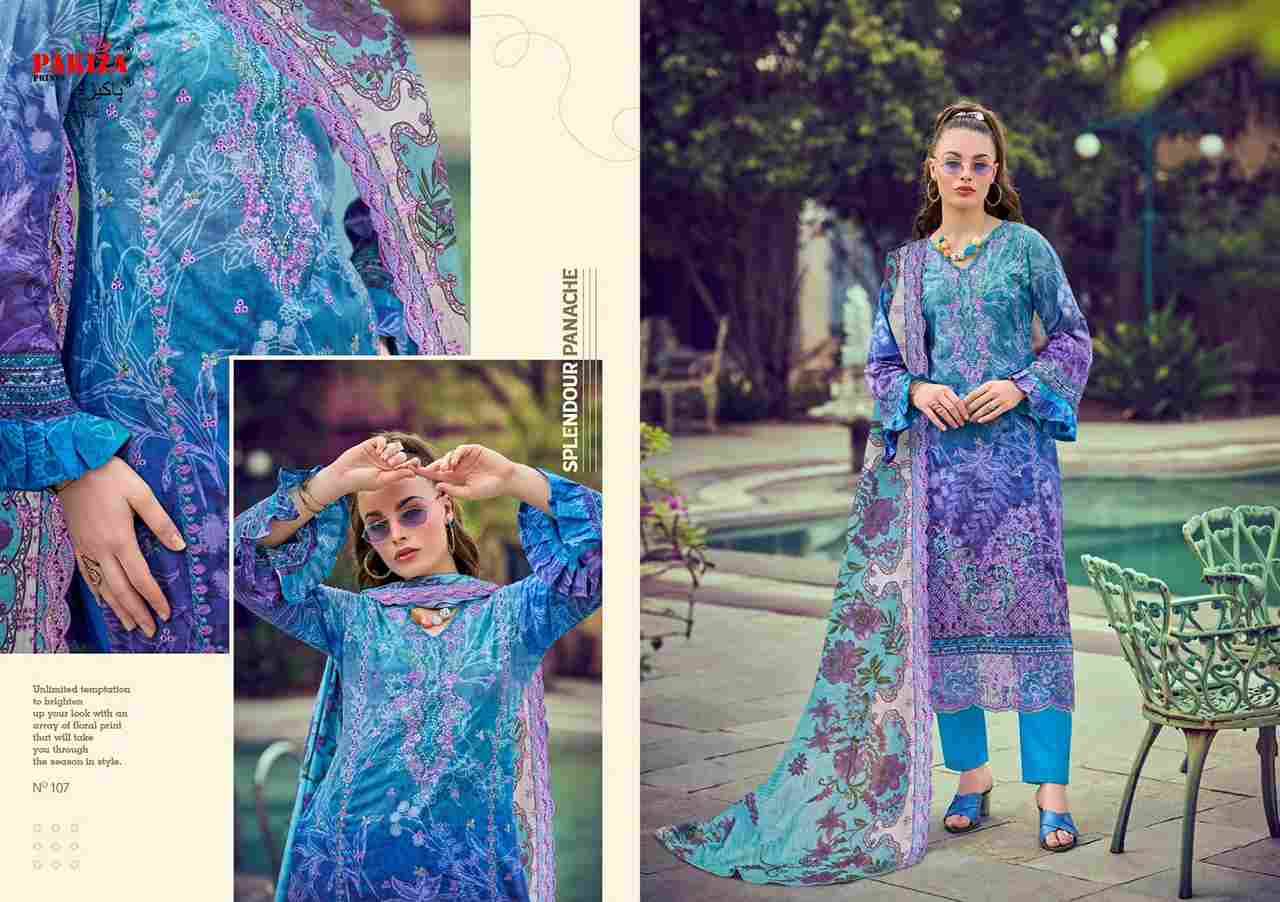 Ziaaz Vol-1 By Pakiza Prints 101 To 110 Series Beautiful Festive Suits Stylish Fancy Colorful Party Wear & Occasional Wear Lawn Cotton Print Dresses At Wholesale Price