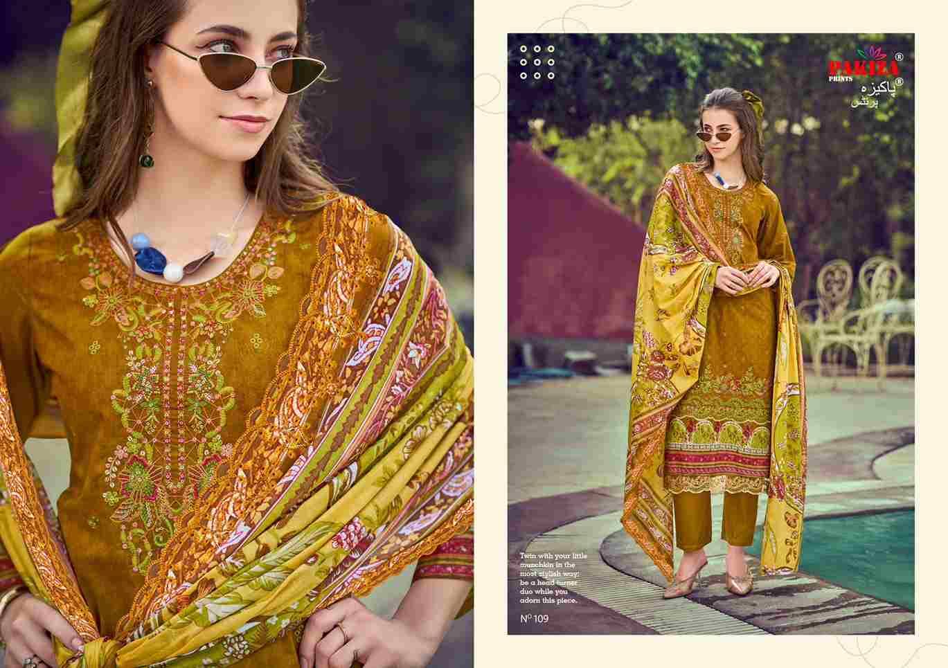 Ziaaz Vol-1 By Pakiza Prints 101 To 110 Series Beautiful Festive Suits Stylish Fancy Colorful Party Wear & Occasional Wear Lawn Cotton Print Dresses At Wholesale Price