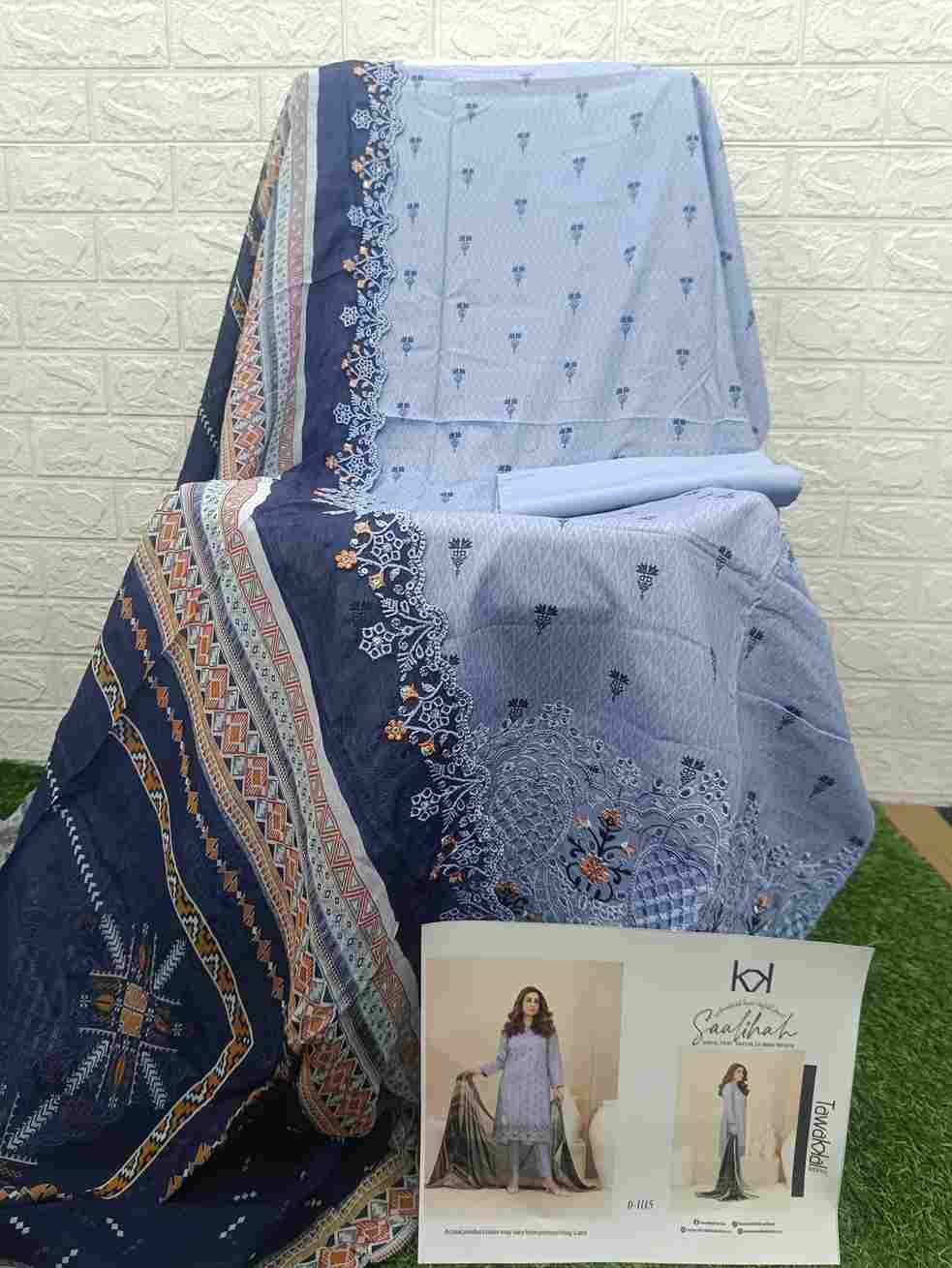 Original Pakistani Saalihah By Tawakkal Fab 1111 To 1120 Series Beautiful Pakistani Suits Colorful Stylish Fancy Casual Wear & Ethnic Wear Lawn Dresses At Wholesale Price