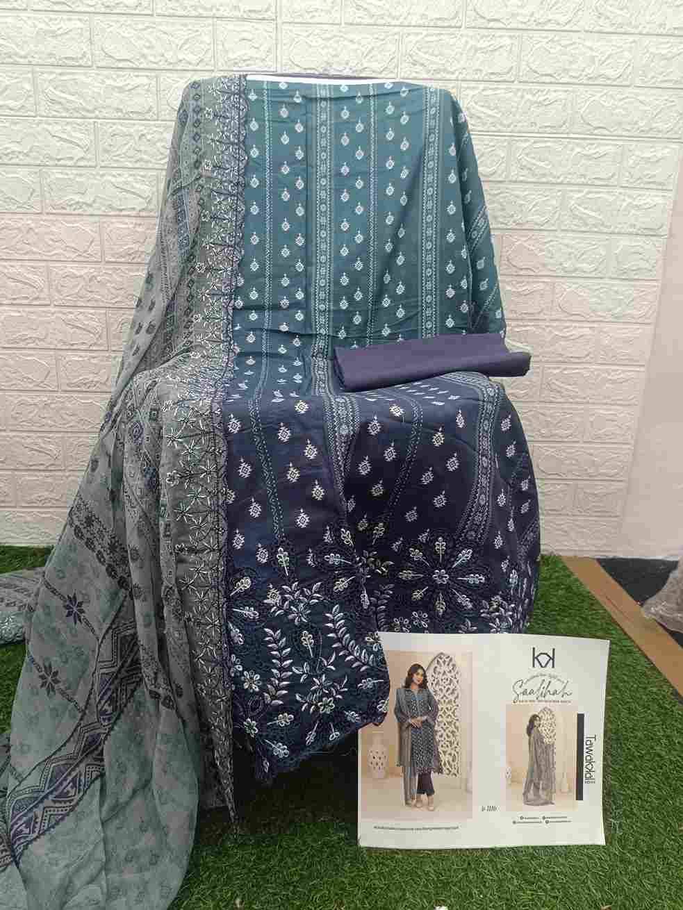 Original Pakistani Saalihah By Tawakkal Fab 1111 To 1120 Series Beautiful Pakistani Suits Colorful Stylish Fancy Casual Wear & Ethnic Wear Lawn Dresses At Wholesale Price