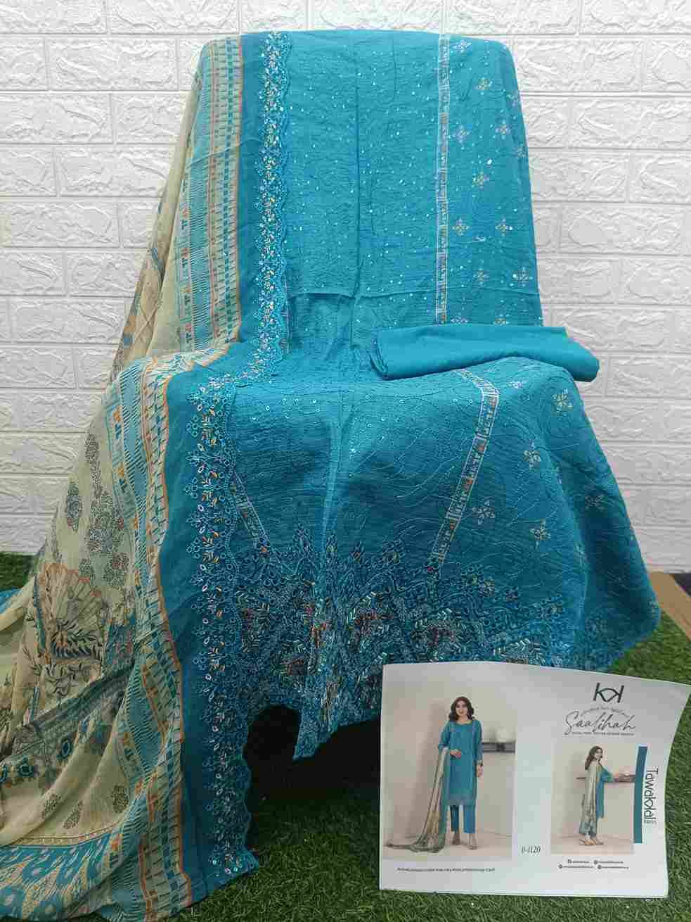 Original Pakistani Saalihah By Tawakkal Fab 1111 To 1120 Series Beautiful Pakistani Suits Colorful Stylish Fancy Casual Wear & Ethnic Wear Lawn Dresses At Wholesale Price