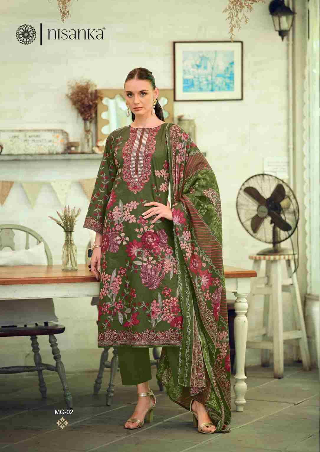 Mughal By Nisanka 01 To 06 Series Wholesale Designer Festive Suits Collection Beautiful Stylish Fancy Colorful Party Wear & Occasional Wear Pure Lawn Cotton Print Dresses At Wholesale Price