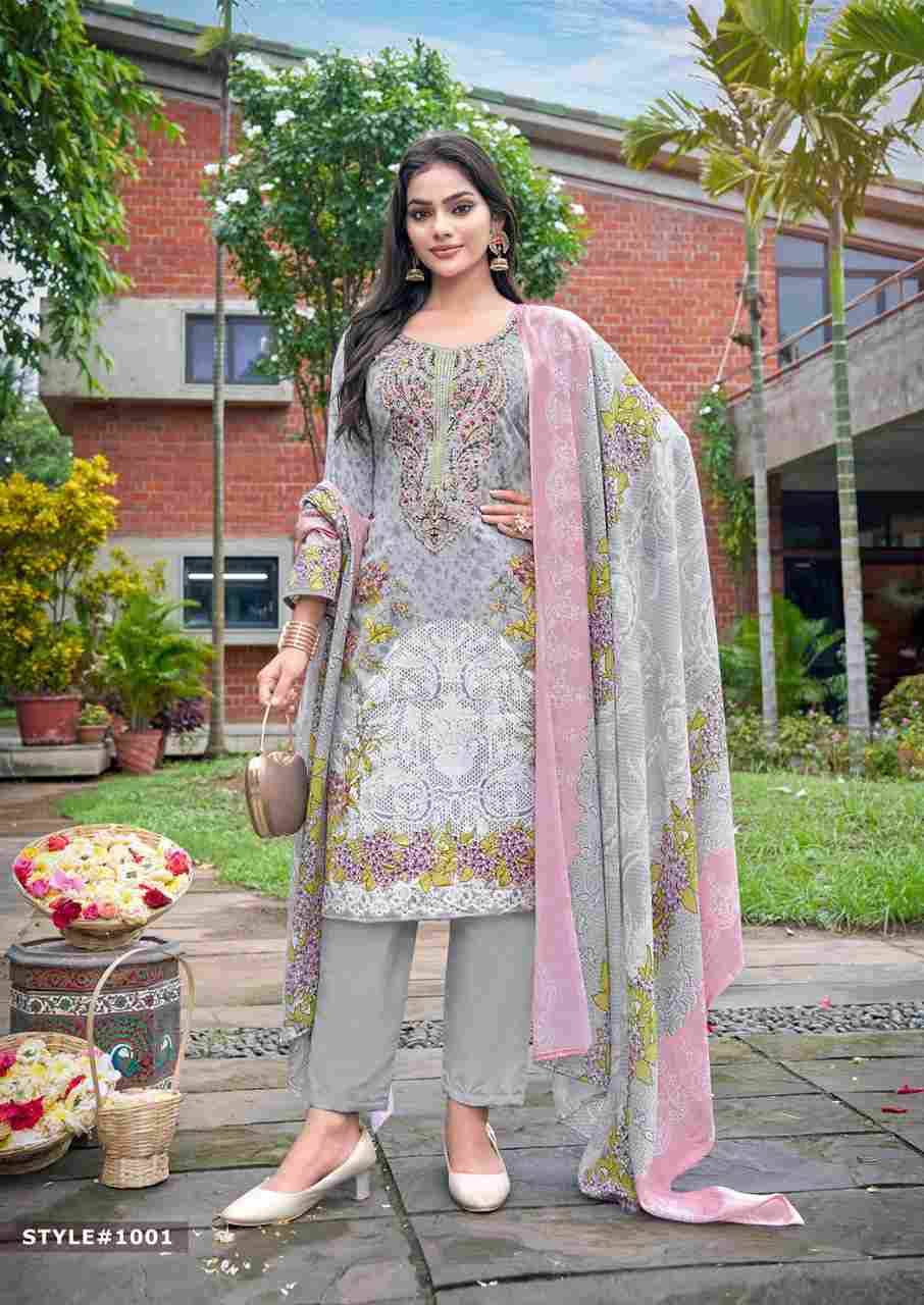 M.Prints Vol-1 By Mizaj 1001 To 1008 Series Beautiful Suits Colorful Stylish Fancy Casual Wear & Ethnic Wear Premium Cotton Print Dresses At Wholesale Price