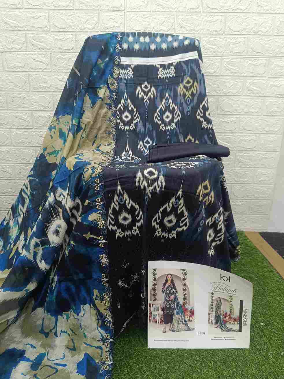 Original Pakistani Haliyah By Tawakkal Fab 1391 To 1397 Series Beautiful Pakistani Suits Colorful Stylish Fancy Casual Wear & Ethnic Wear Lawn Dresses At Wholesale Price