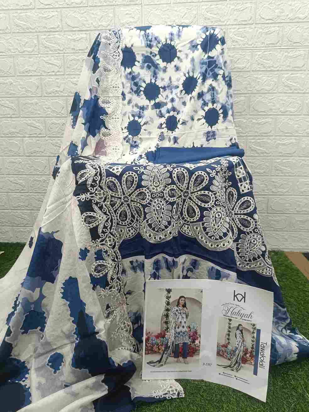 Original Pakistani Haliyah By Tawakkal Fab 1391 To 1397 Series Beautiful Pakistani Suits Colorful Stylish Fancy Casual Wear & Ethnic Wear Lawn Dresses At Wholesale Price