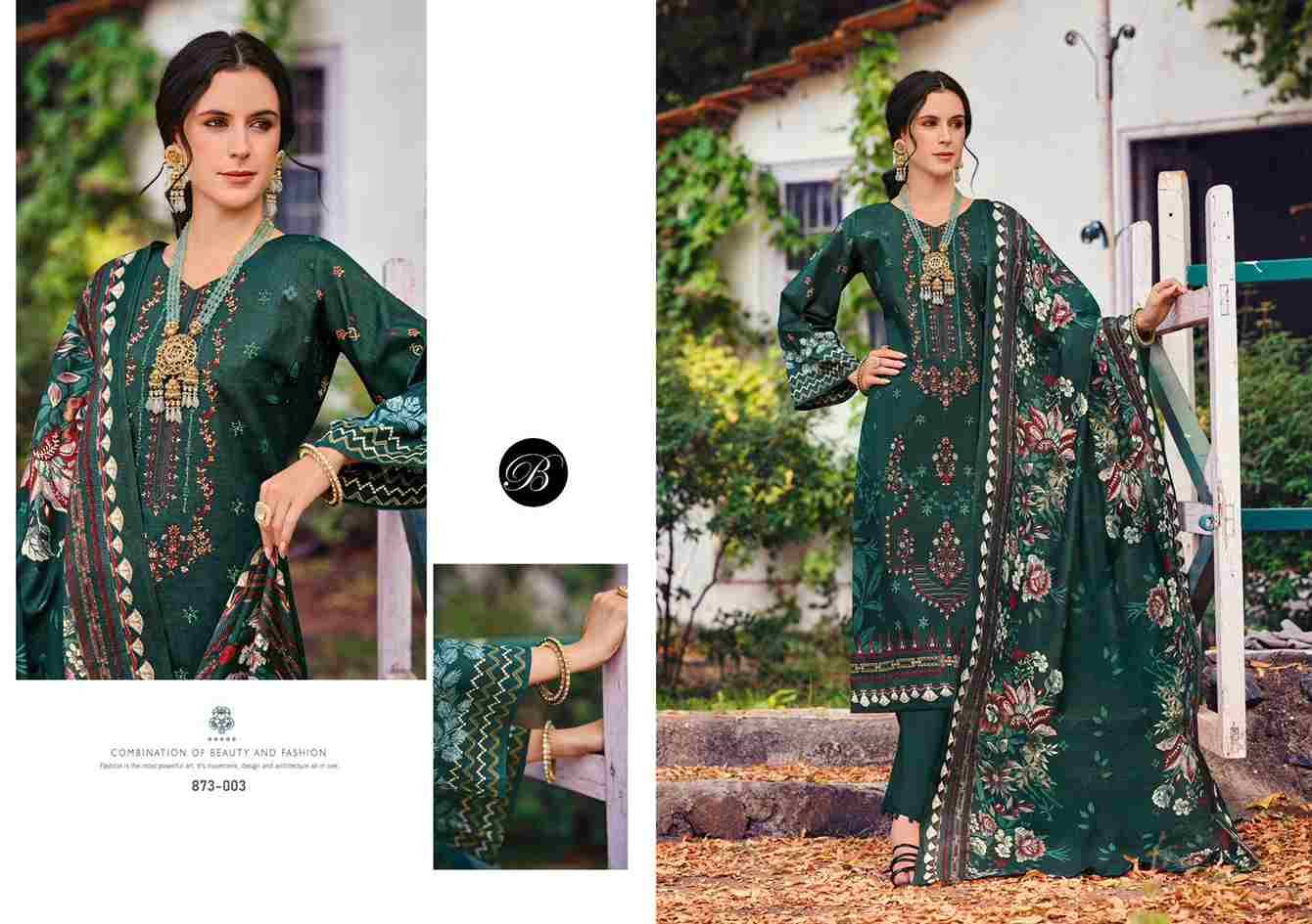 Chevron Vol-4 By Belliza 873-001 To 873-008 Series Beautiful Festive Suits Stylish Fancy Colorful Casual Wear & Ethnic Wear Pure Cotton Print Dresses At Wholesale Price