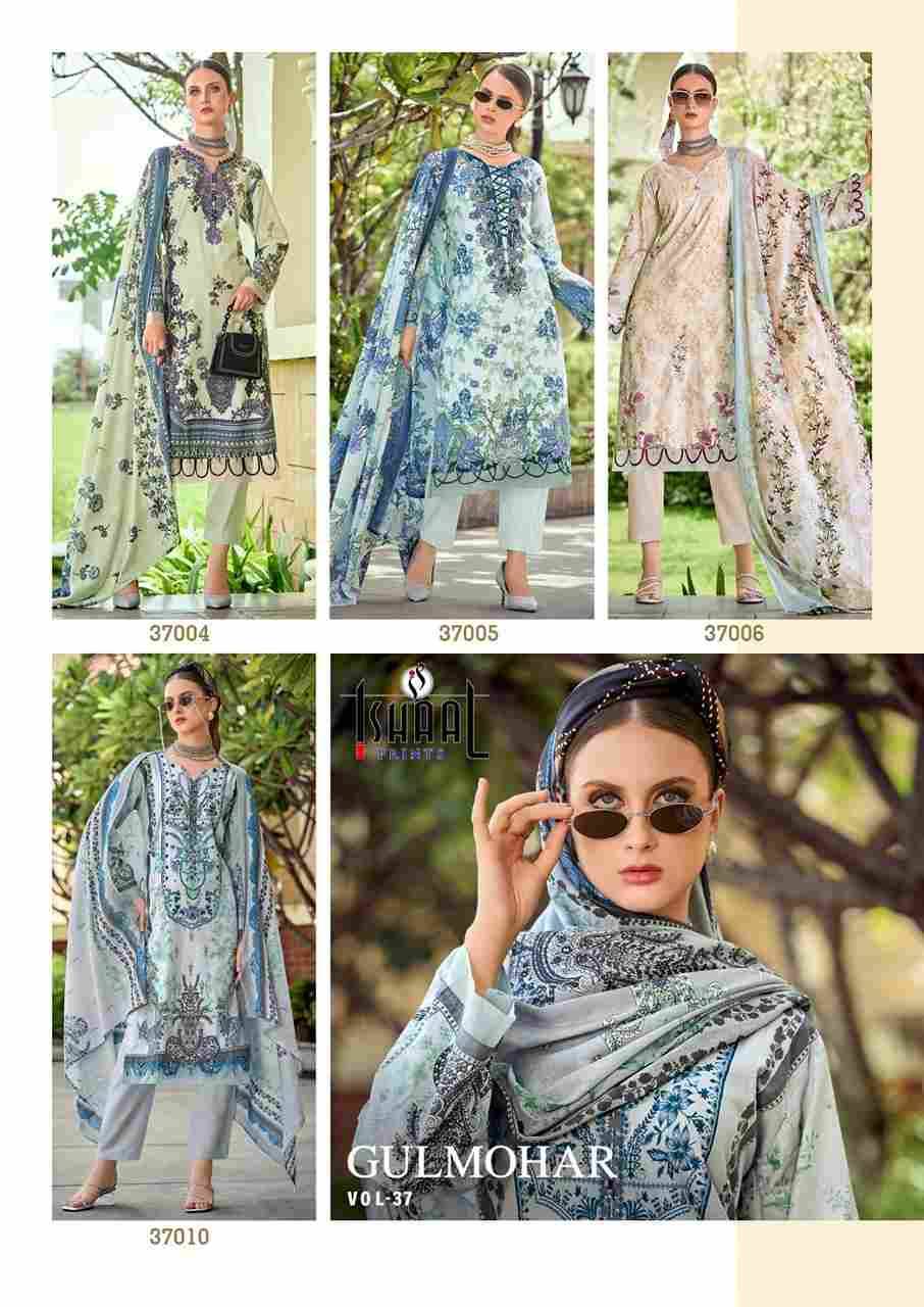 Gulmohar Vol-37 By Ishaal Prints 37001 To 37010 Series Beautiful Festive Suits Colorful Stylish Fancy Casual Wear & Ethnic Wear Pure Lawn Prints Dresses At Wholesale Price