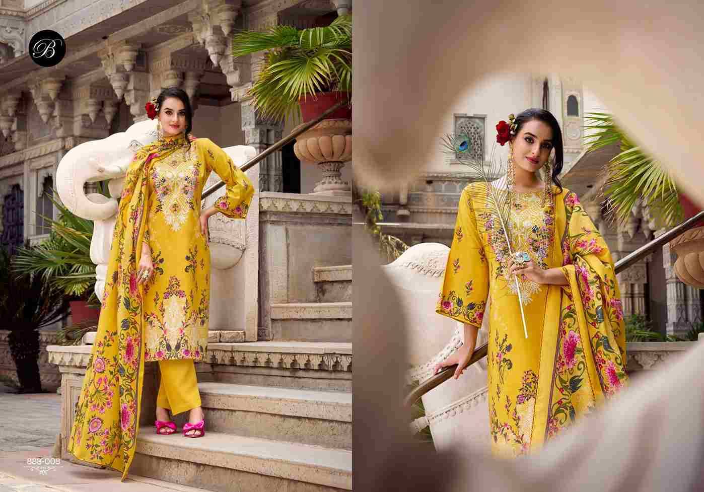Naira Vol-115 By Belliza 888-001 To 888-008 Series Beautiful Festive Suits Stylish Fancy Colorful Casual Wear & Ethnic Wear Pure Cotton Print Dresses At Wholesale Price