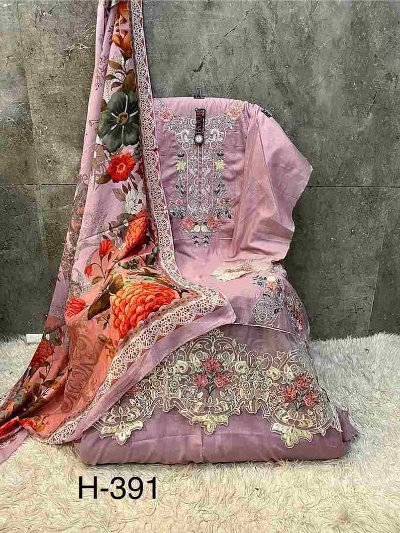 Hoor Tex Hit Design H-391 Colours By Hoor Tex H-391-A To H-391-D Series Designer Festive Pakistani Suits Collection Beautiful Stylish Fancy Colorful Party Wear & Occasional Wear Heavy Cotton With Embroidered Dresses At Wholesale Price