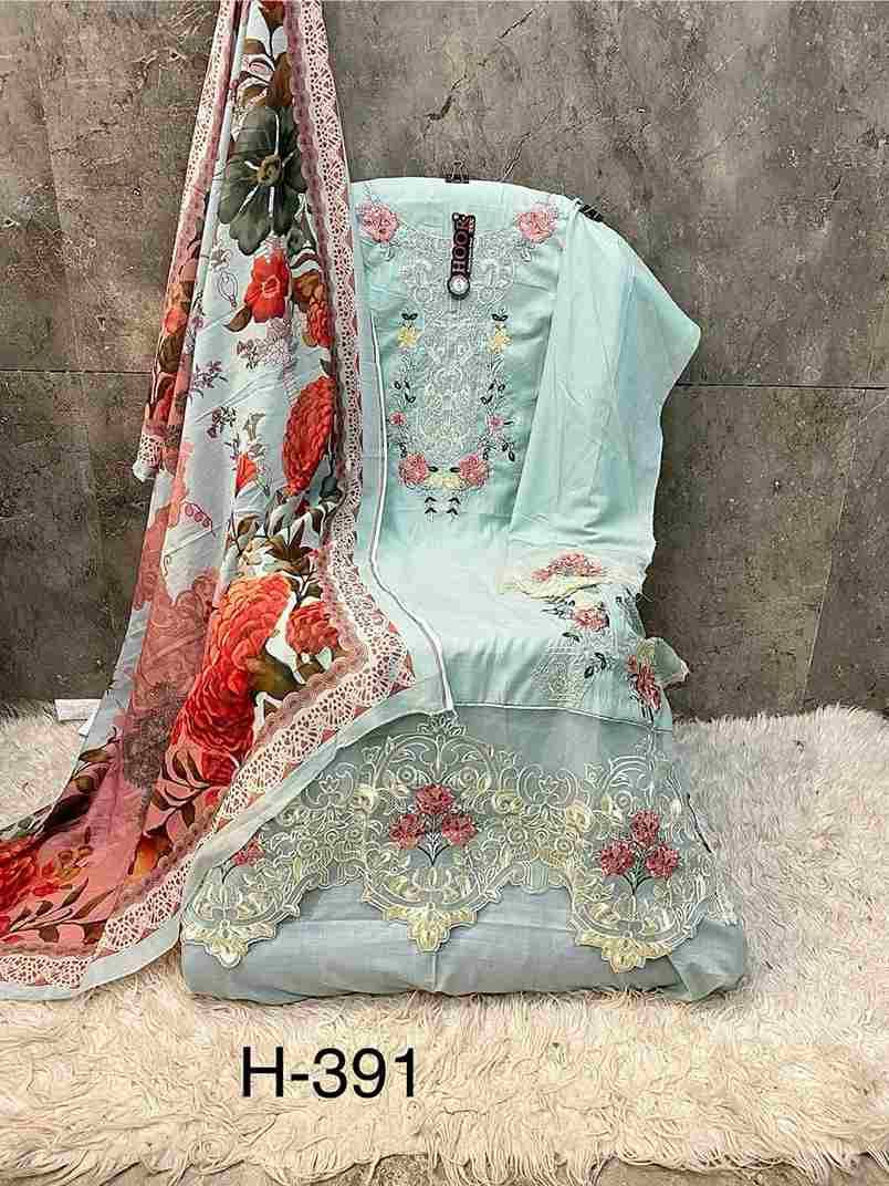 Hoor Tex Hit Design H-391 Colours By Hoor Tex H-391-A To H-391-D Series Designer Festive Pakistani Suits Collection Beautiful Stylish Fancy Colorful Party Wear & Occasional Wear Heavy Cotton With Embroidered Dresses At Wholesale Price