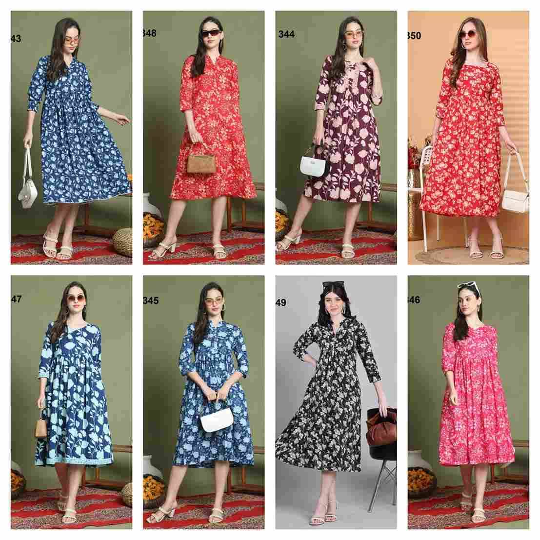 Raj Vol-3 By Kaamiri 343 To 350 Series Designer Festive Suits Collection Beautiful Stylish Fancy Colorful Party Wear & Occasional Wear Pure Cotton Kurtis At Wholesale Price