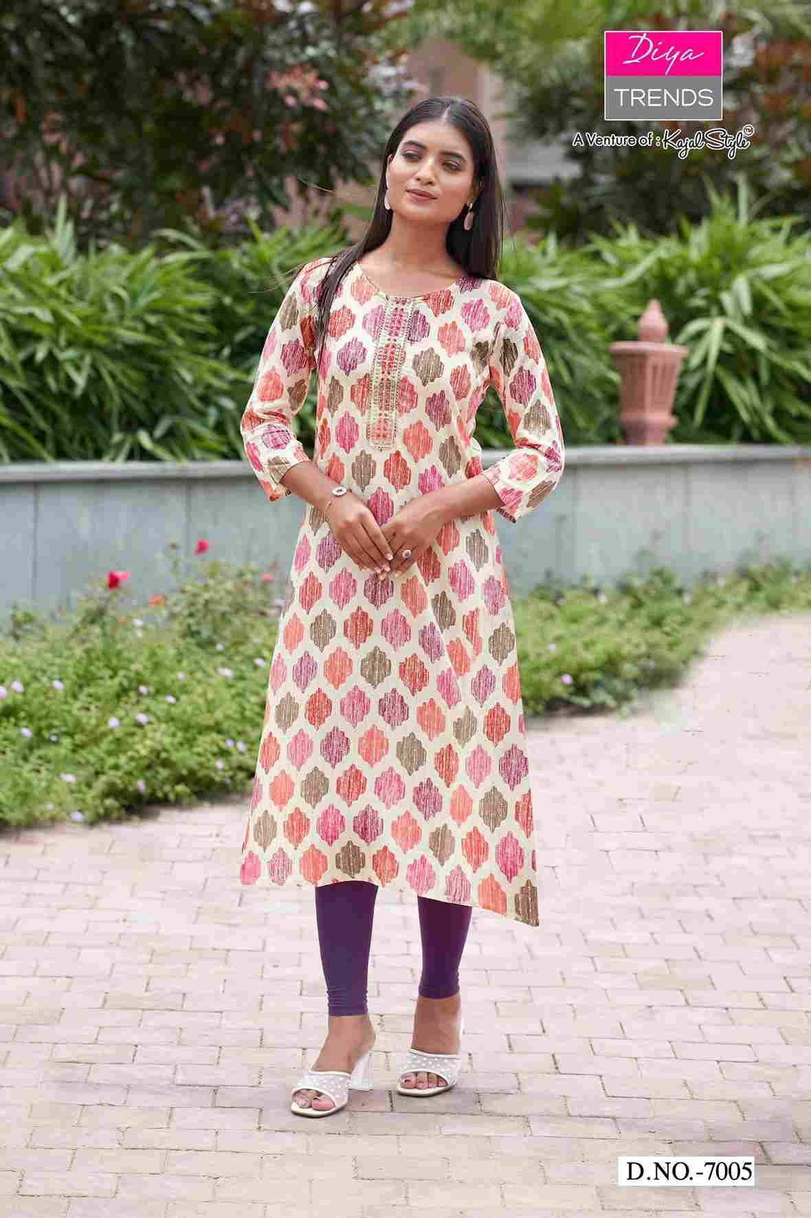 Gardencity Vol-7 By Diya Trends Combo Set 7001 To 7011 Series Designer Stylish Fancy Colorful Beautiful Party Wear & Ethnic Wear Collection Rayon Print Kurtis At Wholesale Price
