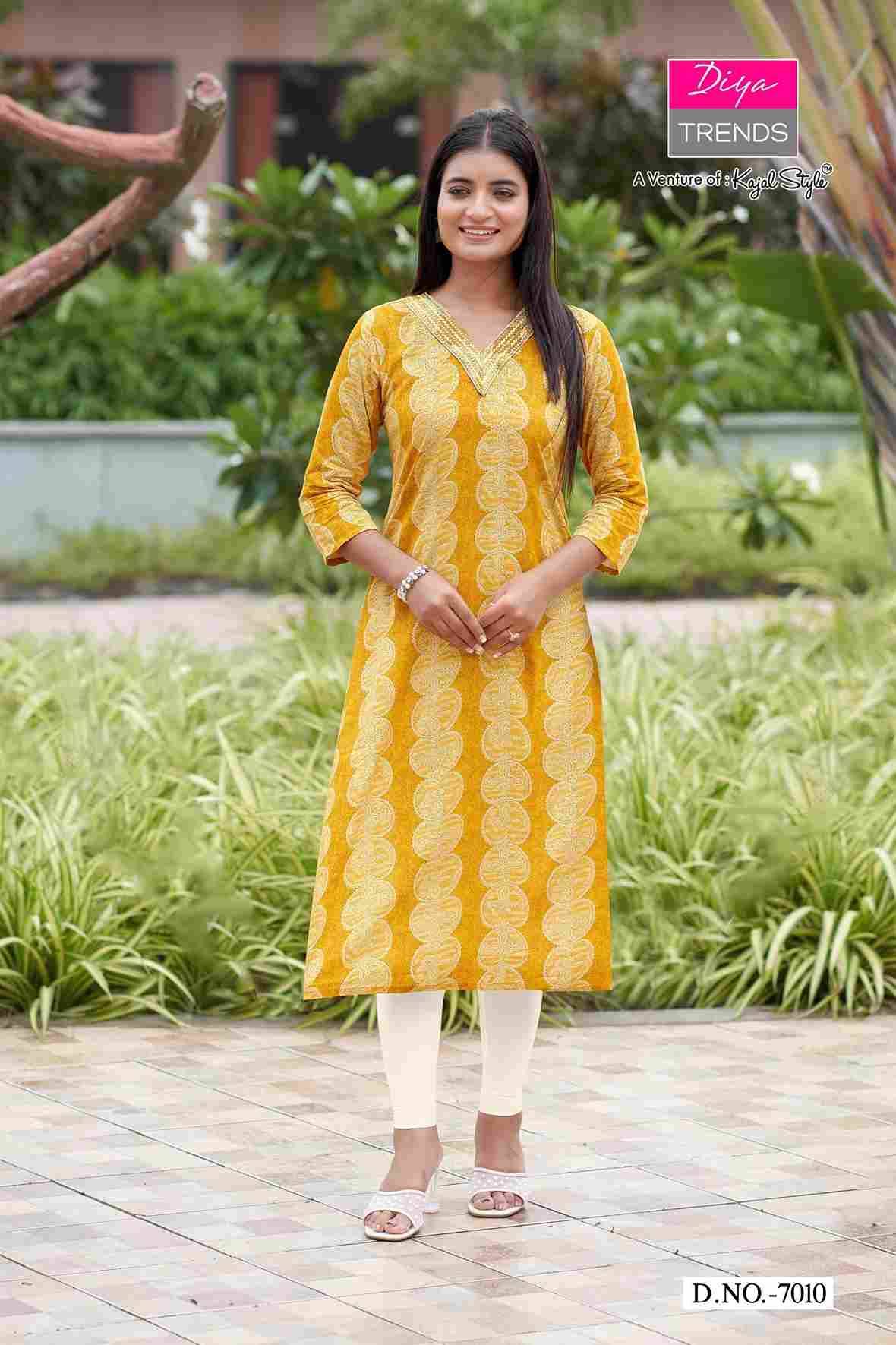 Gardencity Vol-7 By Diya Trends Combo Set 7001 To 7011 Series Designer Stylish Fancy Colorful Beautiful Party Wear & Ethnic Wear Collection Rayon Print Kurtis At Wholesale Price