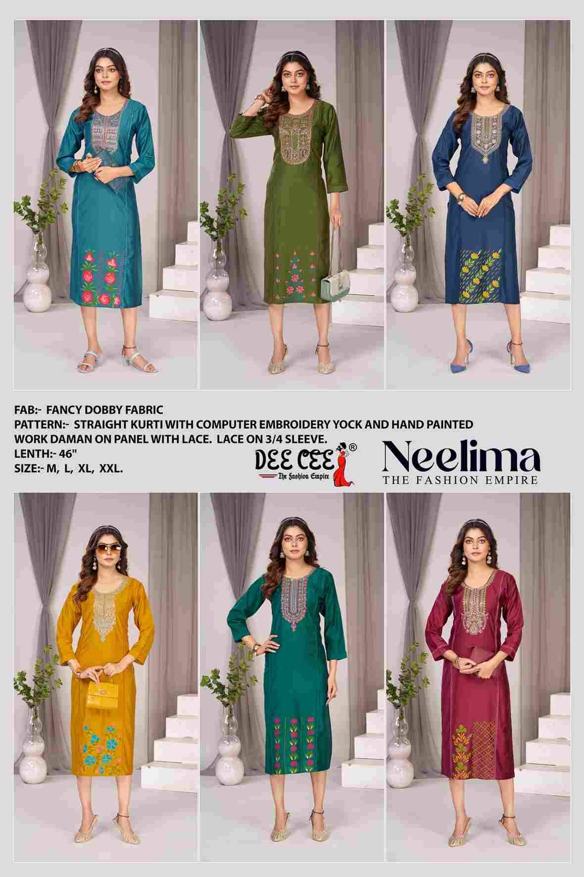 Neelima By Dee Cee 101 To 106 Series Designer Stylish Fancy Colorful Beautiful Party Wear & Ethnic Wear Collection Fancy Print Kurtis At Wholesale Price