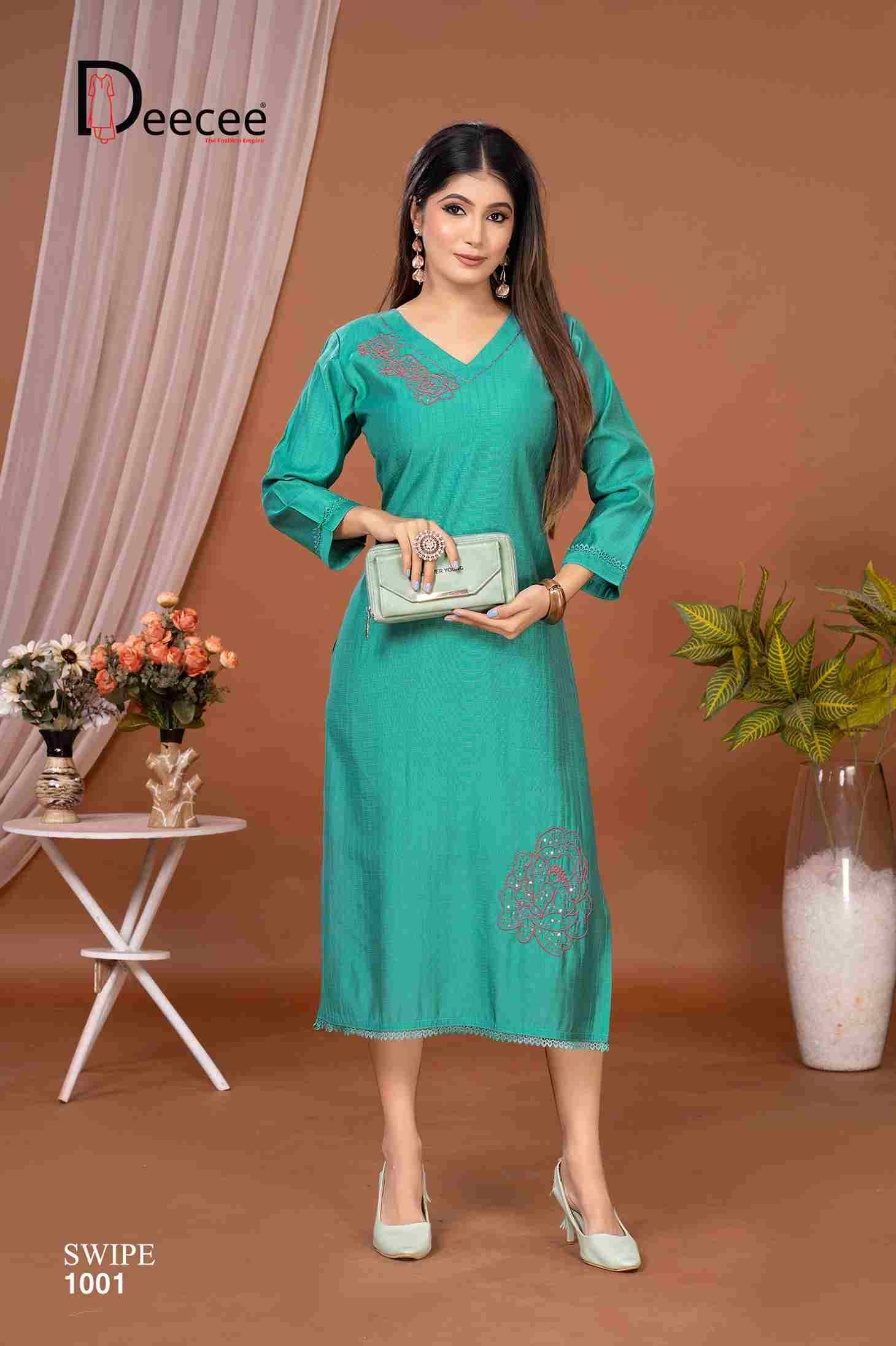 Swipe By Dee Cee 1001 To 1006 Series Designer Stylish Fancy Colorful Beautiful Party Wear & Ethnic Wear Collection Imported Kurtis At Wholesale Price