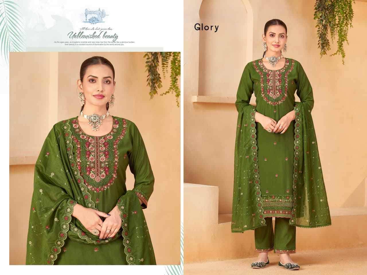 Glory By Fashid Wholesale Combo Set 101 To 104 Series Beautiful Festive Suits Colorful Stylish Fancy Casual Wear & Ethnic Wear Premium Silk Dresses At Wholesale Price