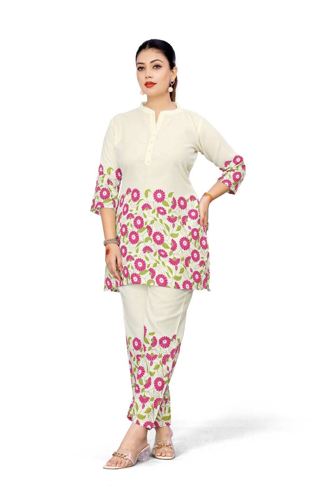 Khushi By Kaamiri Combo Set 101 To 109 Series Designer Stylish Fancy Colorful Beautiful Casual Wear & Ethnic Wear Rayon Slub Co-Ords At Wholesale Price
