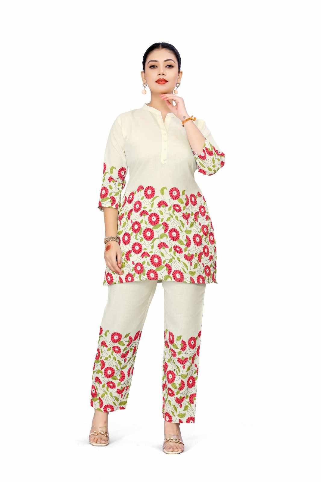 Khushi By Kaamiri Combo Set 101 To 109 Series Designer Stylish Fancy Colorful Beautiful Casual Wear & Ethnic Wear Rayon Slub Co-Ords At Wholesale Price