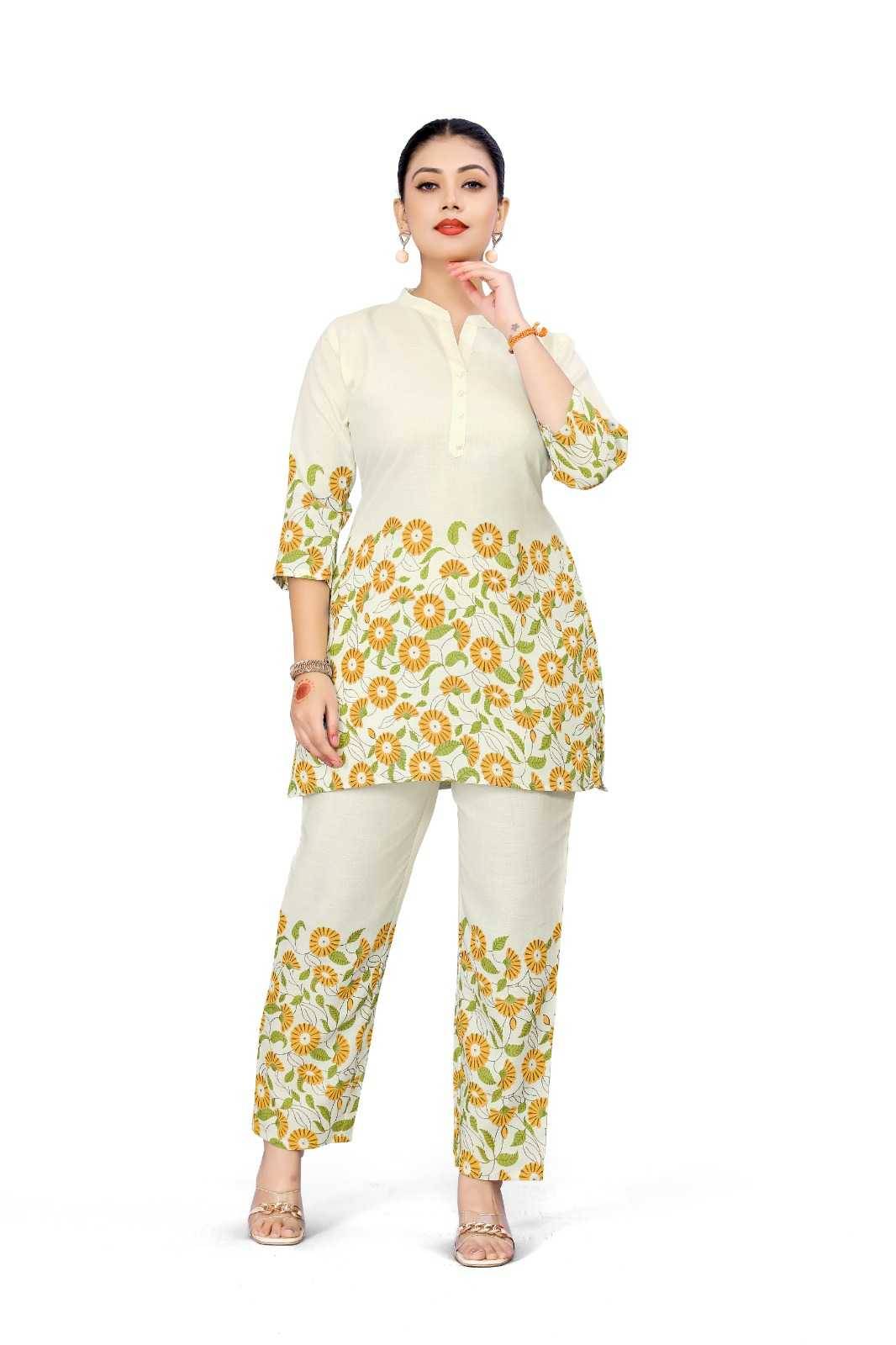 Khushi By Kaamiri Combo Set 101 To 109 Series Designer Stylish Fancy Colorful Beautiful Casual Wear & Ethnic Wear Rayon Slub Co-Ords At Wholesale Price