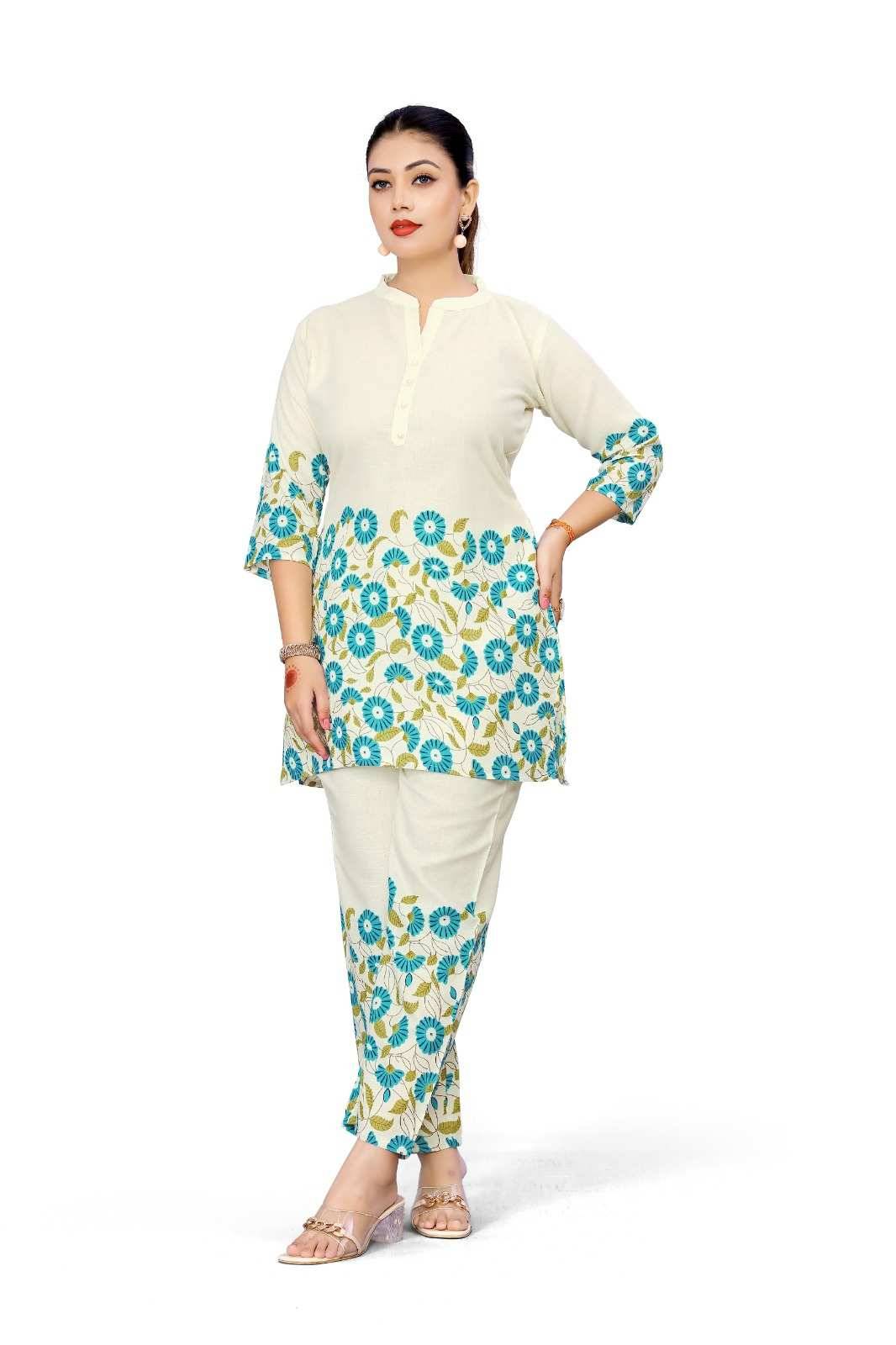 Khushi By Kaamiri Combo Set 101 To 109 Series Designer Stylish Fancy Colorful Beautiful Casual Wear & Ethnic Wear Rayon Slub Co-Ords At Wholesale Price