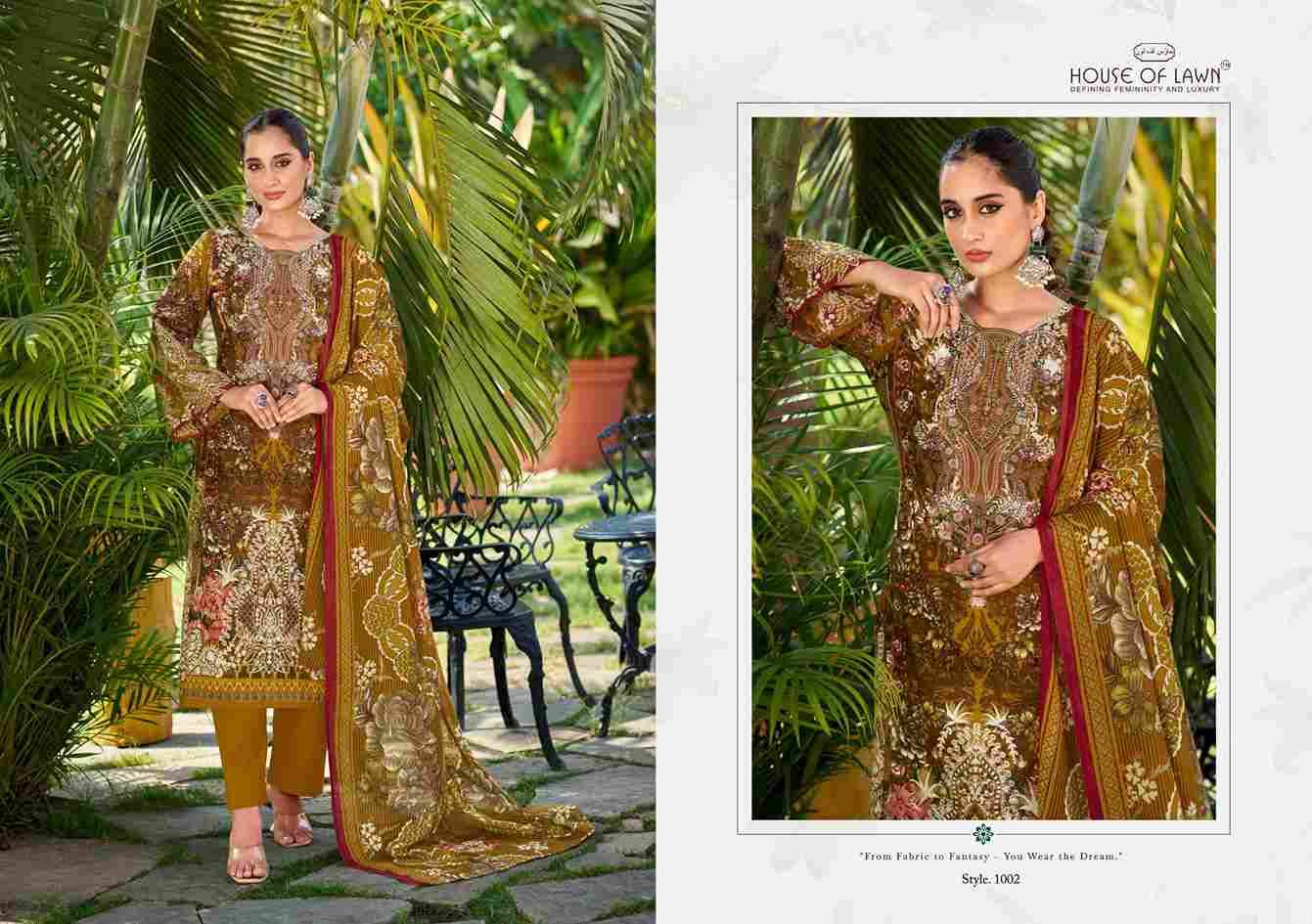 Nayra Vol-2 By House Of Lawn 1001 To 1006 Series Beautiful Festive Suits Stylish Fancy Colorful Casual Wear & Ethnic Wear Pure Lawn Print Dresses At Wholesale Price