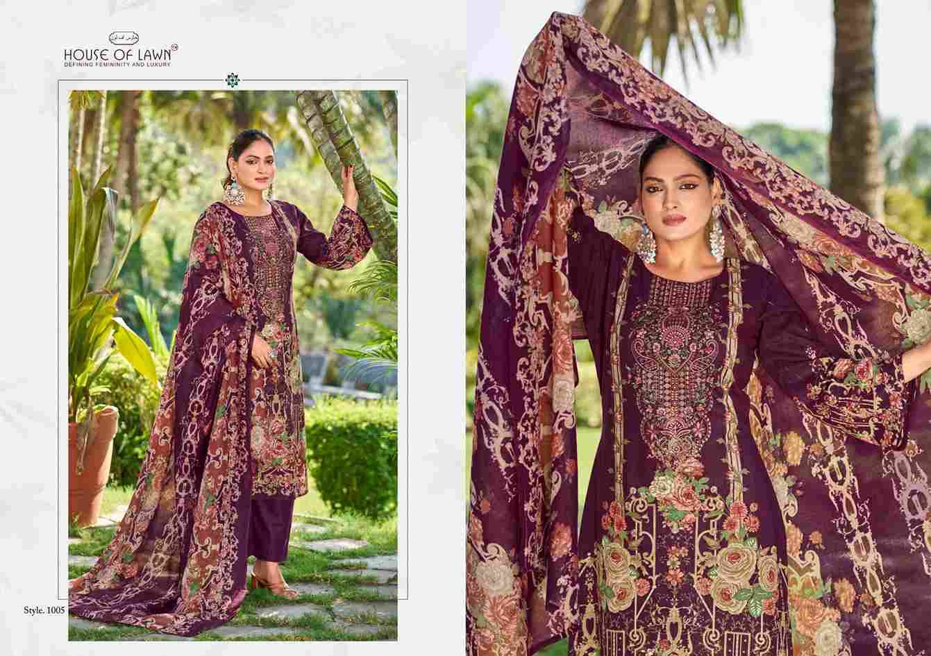 Nayra Vol-2 By House Of Lawn 1001 To 1006 Series Beautiful Festive Suits Stylish Fancy Colorful Casual Wear & Ethnic Wear Pure Lawn Print Dresses At Wholesale Price