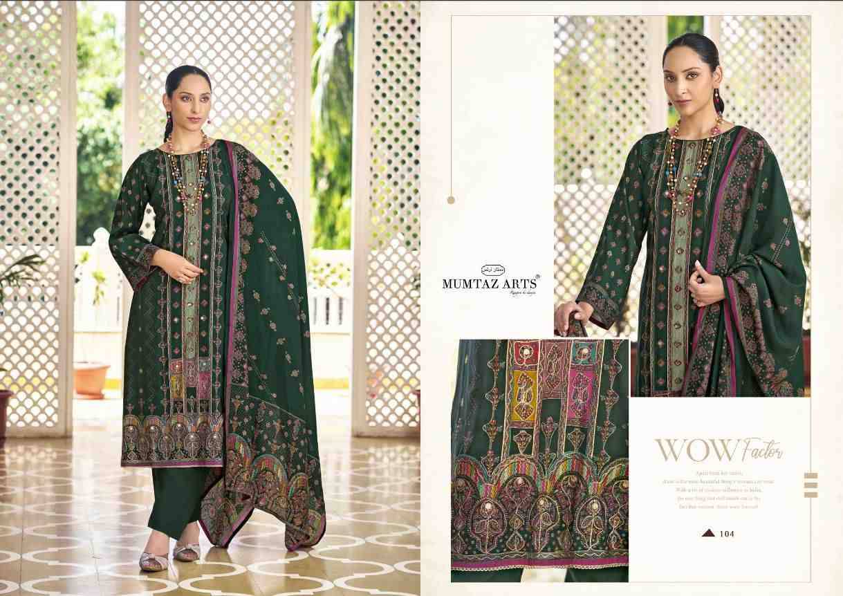Aisa By Mumtaz Arts 101 To 104 Series Beautiful Festive Suits Colorful Stylish Fancy Casual Wear & Ethnic Wear Pure Viscose Muslin Print Dresses At Wholesale Price