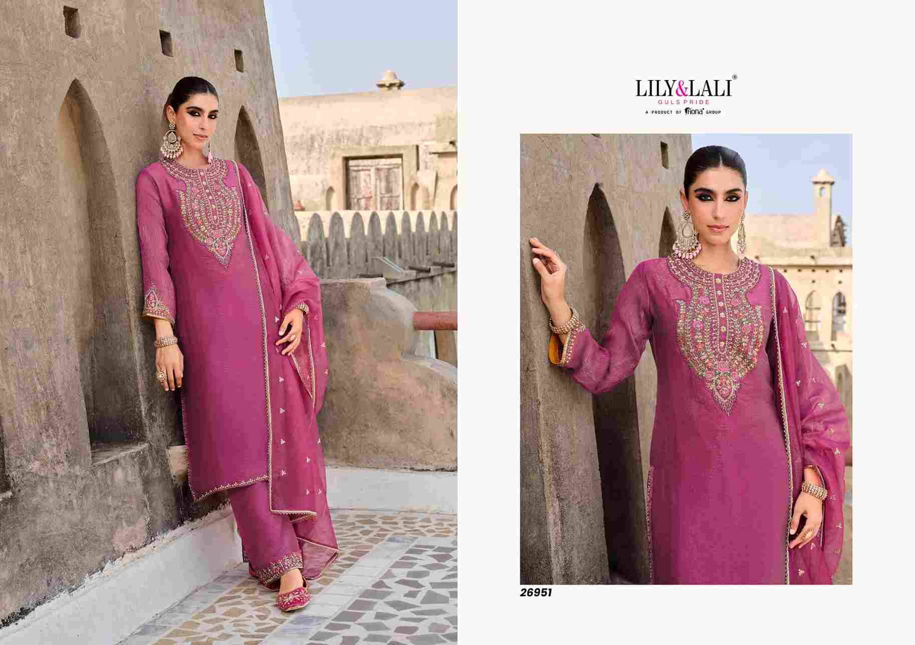 Dilbar By Lily And Lali 26951 To 26954 Series Beautiful Festive Suits Colorful Stylish Fancy Casual Wear & Ethnic Wear Simmer Silk Embroidery Dresses At Wholesale Price