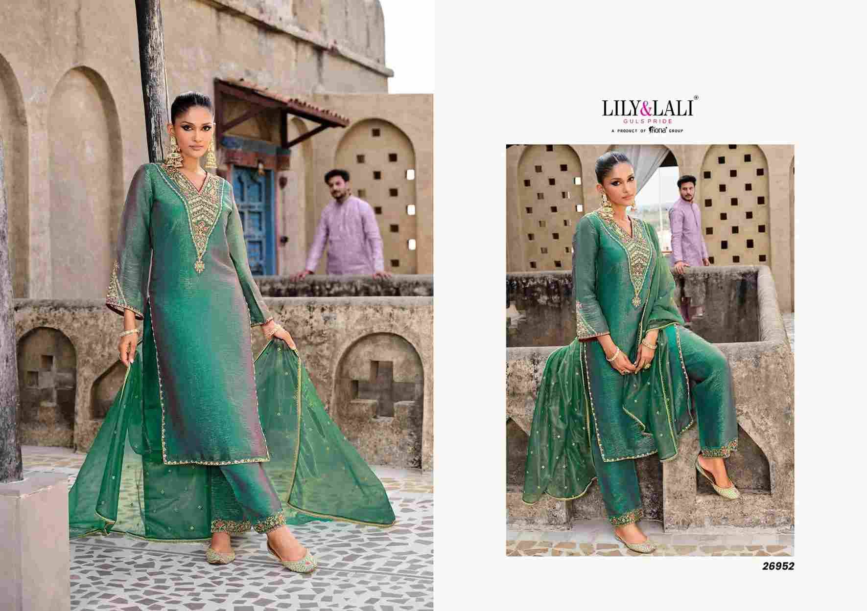 Dilbar By Lily And Lali 26951 To 26954 Series Beautiful Festive Suits Colorful Stylish Fancy Casual Wear & Ethnic Wear Simmer Silk Embroidery Dresses At Wholesale Price