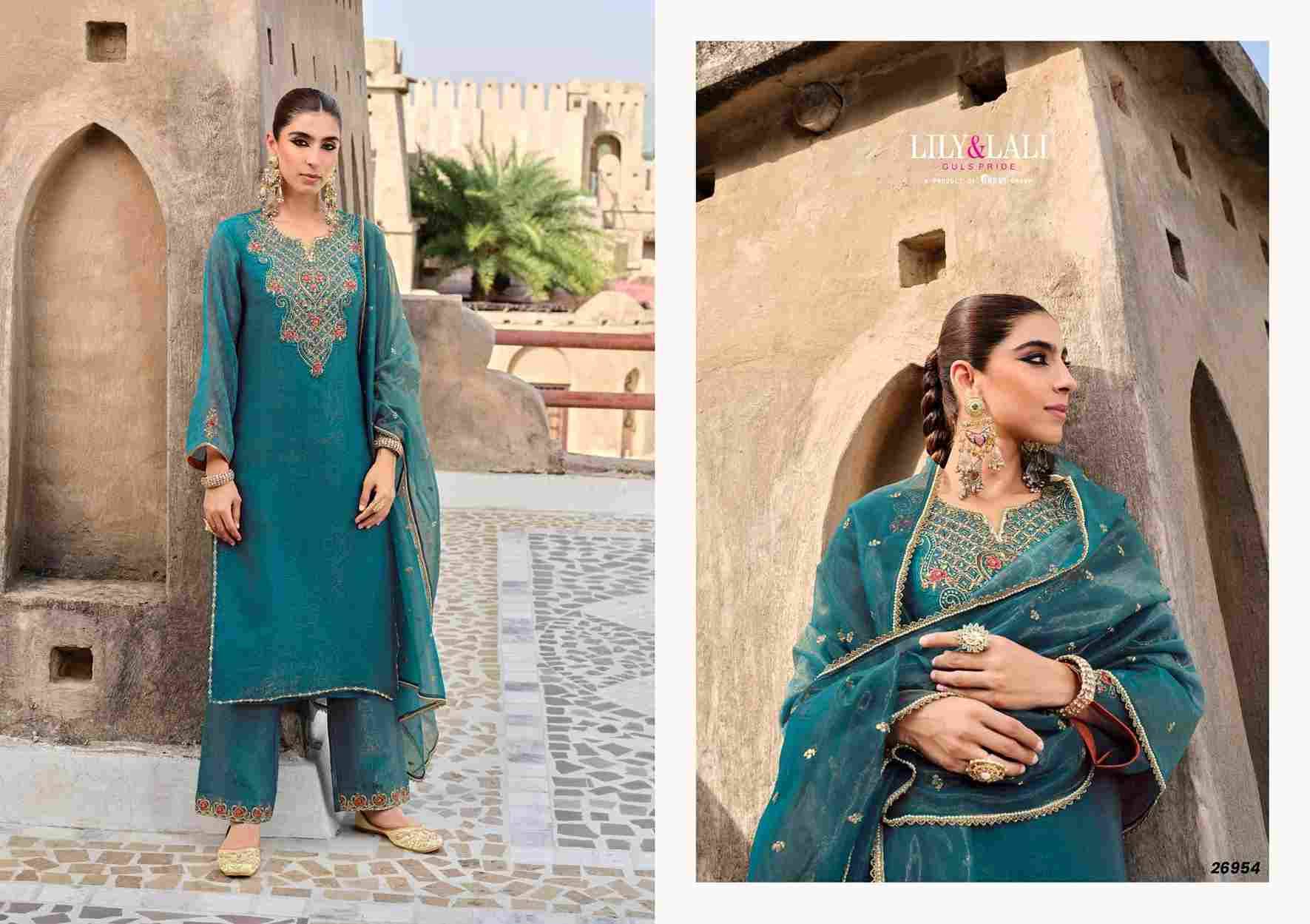 Dilbar By Lily And Lali 26951 To 26954 Series Beautiful Festive Suits Colorful Stylish Fancy Casual Wear & Ethnic Wear Simmer Silk Embroidery Dresses At Wholesale Price
