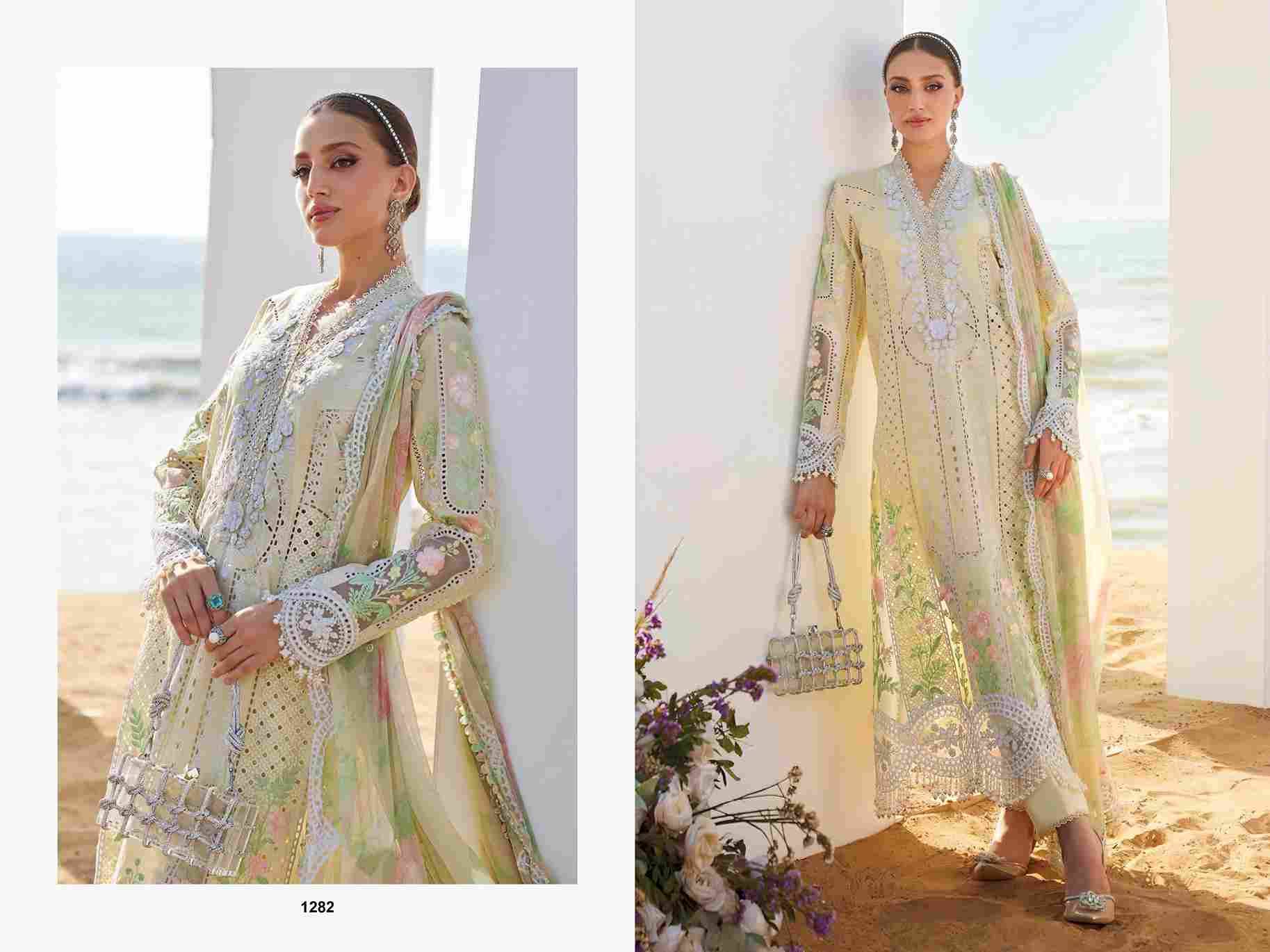 Maria.B. Premium Embroidered-25 Vol-2 Nx By Deepsy Suits Pakistani Stylish Beautiful Colourful Printed & Embroidered Party Wear & Occasional Wear Pure Cotton Dresses At Wholesale Price
