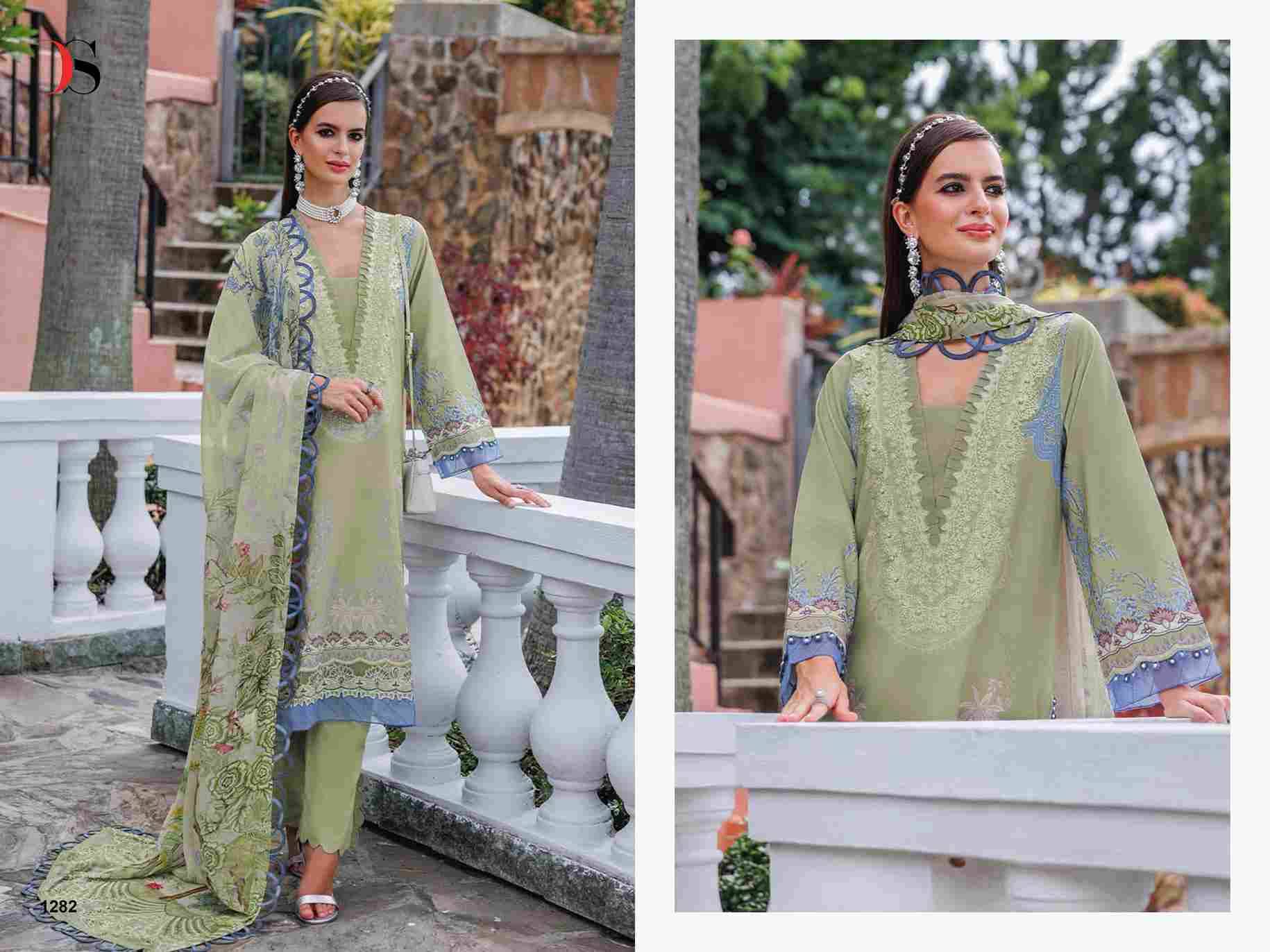 Jade Urbane-25 Vol-5 By Deepsy Suits 1281 To 1288 Series Pakistani Stylish Beautiful Colourful Printed & Embroidered Party Wear & Occasional Wear Pure Cotton Dresses At Wholesale Price