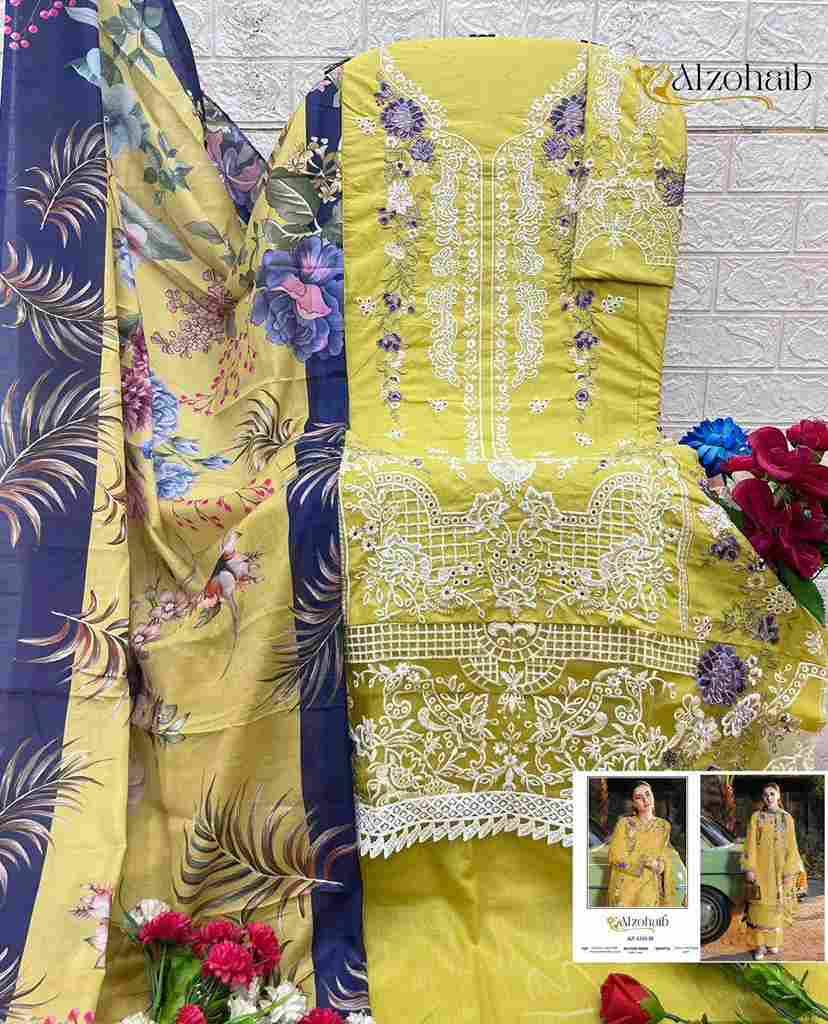 Zahra Vol-2 By Alzohaib 1233-A To 1233-D Series Beautiful Pakistani Suits Stylish Fancy Colorful Party Wear & Occasional Wear Cambric Cotton Print Dresses At Wholesale Price