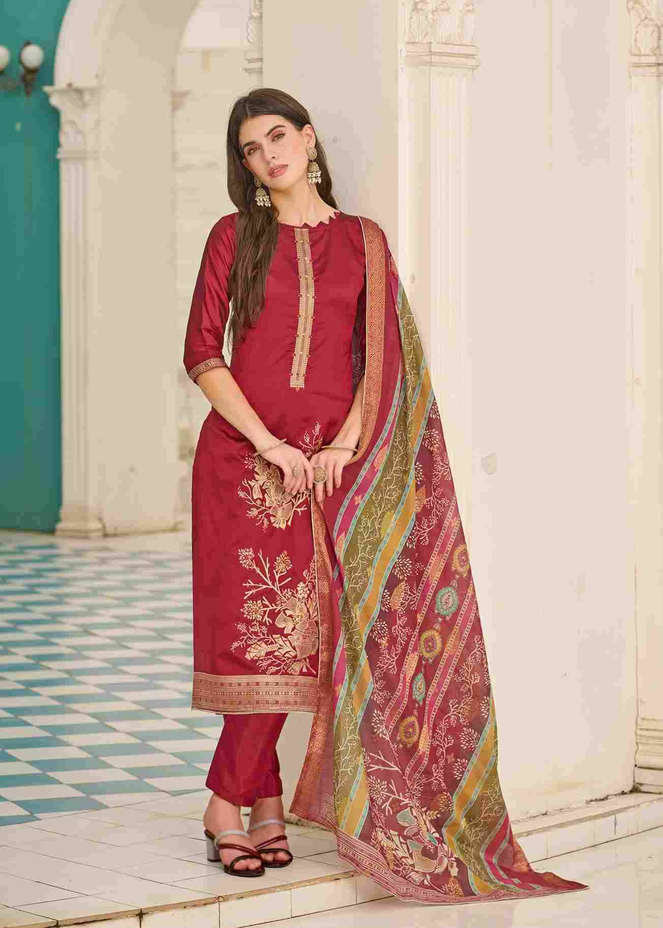 Falsafaa Vol-18 By Alok Suit 2813-14-01 To 2813-14-06 Series Beautiful Festive Suits Colorful Stylish Fancy Casual Wear & Ethnic Wear Dola Jacquard Embroidered Dresses At Wholesale Price