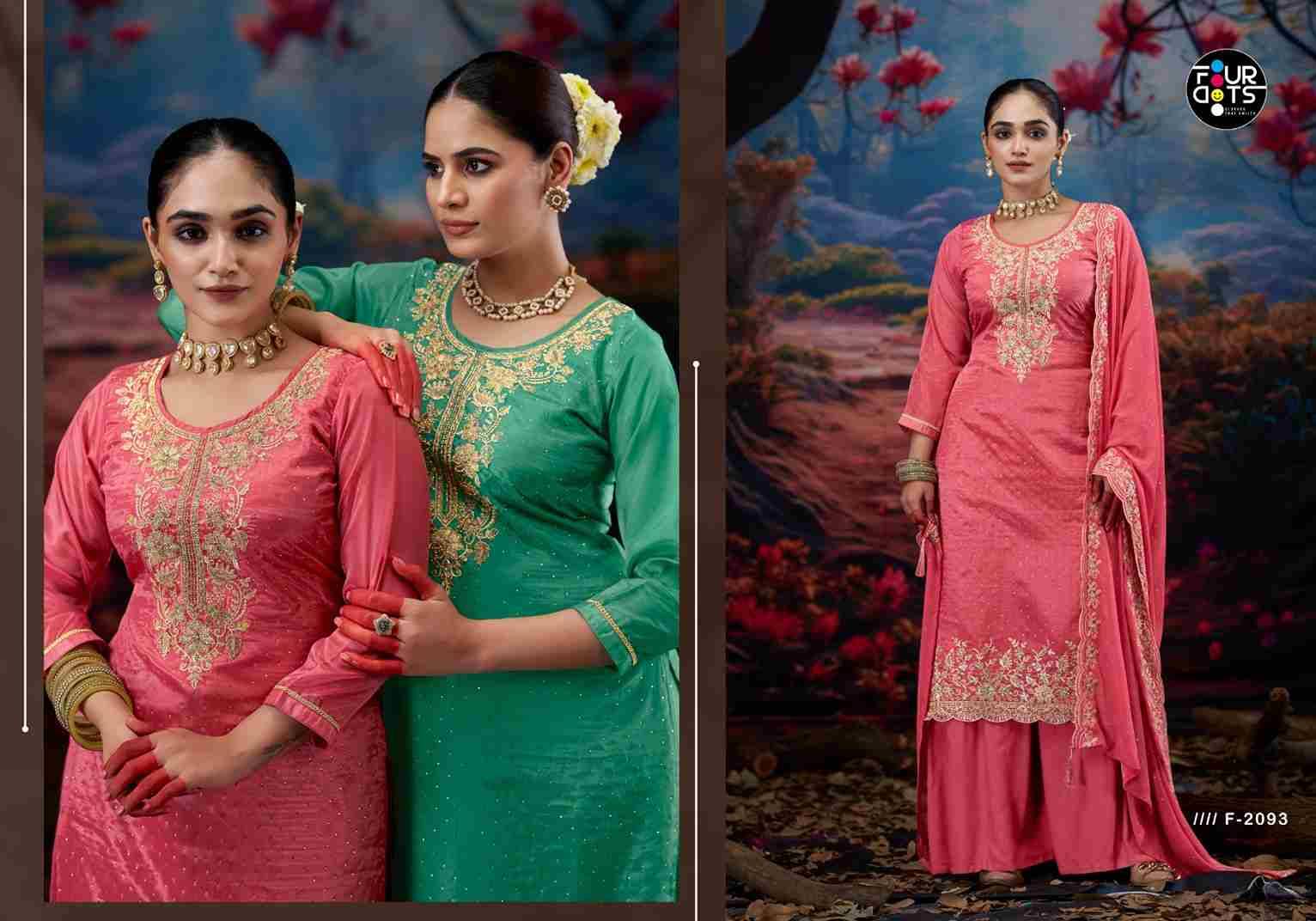 Zankar By Four Dots 2091 To 2094 Series Designer Stylish Fancy Colorful Beautiful Party Wear & Ethnic Wear Collection Organza Dresses At Wholesale Price