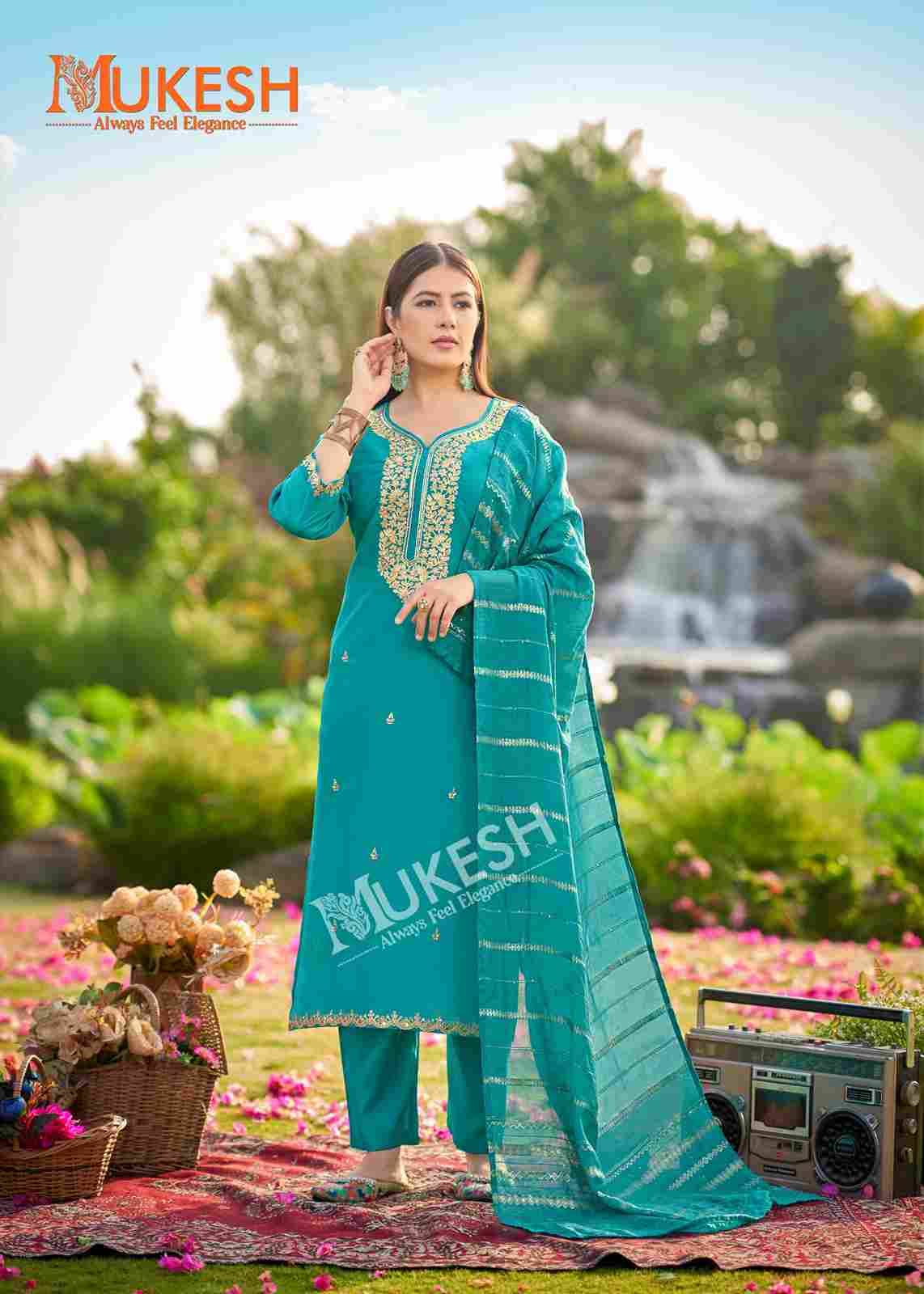 Dilbara By Mukesh 1001 To 1008 Series Designer Festive Suits Beautiful Fancy Stylish Colorful Party Wear & Occasional Wear Roman Dresses At Wholesale Price