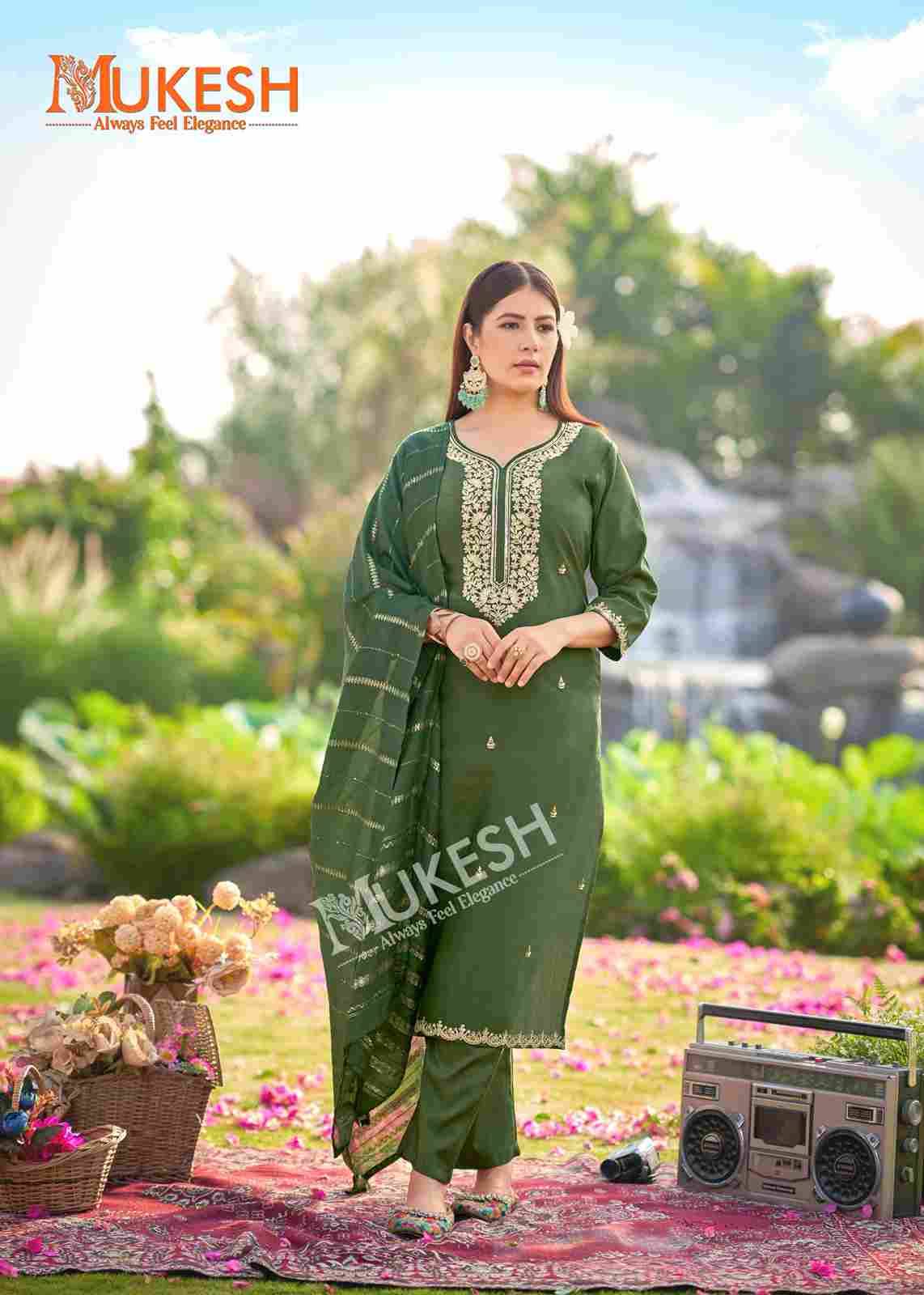 Dilbara By Mukesh 1001 To 1008 Series Designer Festive Suits Beautiful Fancy Stylish Colorful Party Wear & Occasional Wear Roman Dresses At Wholesale Price
